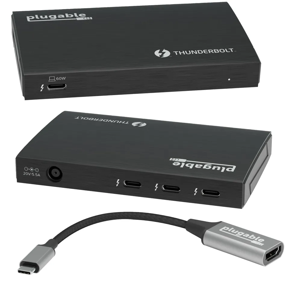 plugable-thunderbolt-4-and-usb4-hub-with-60w-charging-tbt4-hub3c image 1