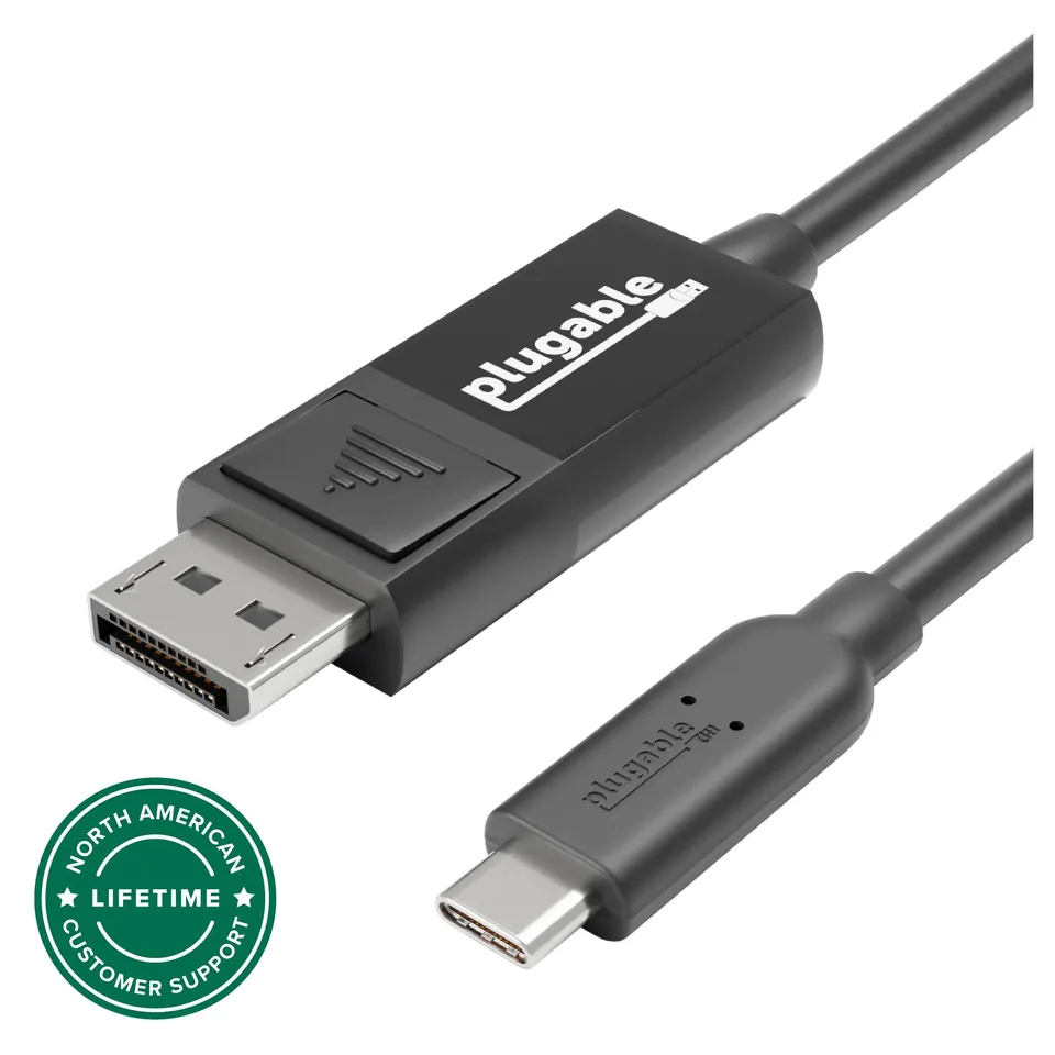 plugable-usb-c-to-displayport-bidirectional-adapter-cable-6-ft-4k60 image 1