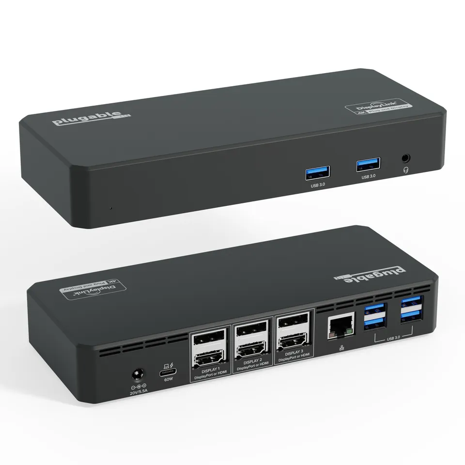 plugable-ud-6950pdz-usb-c-docking-station-prior-version-4k-triple-monitors-60w-l image 1