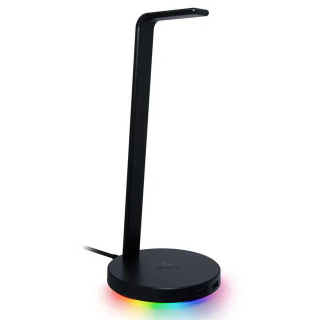 razer-base-station-v2-chroma-headset-stand-rgb-lighting-usb-3-1-ports-3-5mm-audi image 1