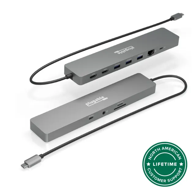 plugable-11-in-1-usb-c-hub-with-100w-pass-through-charging-and-dual-4k-60hz-hdmi image 1