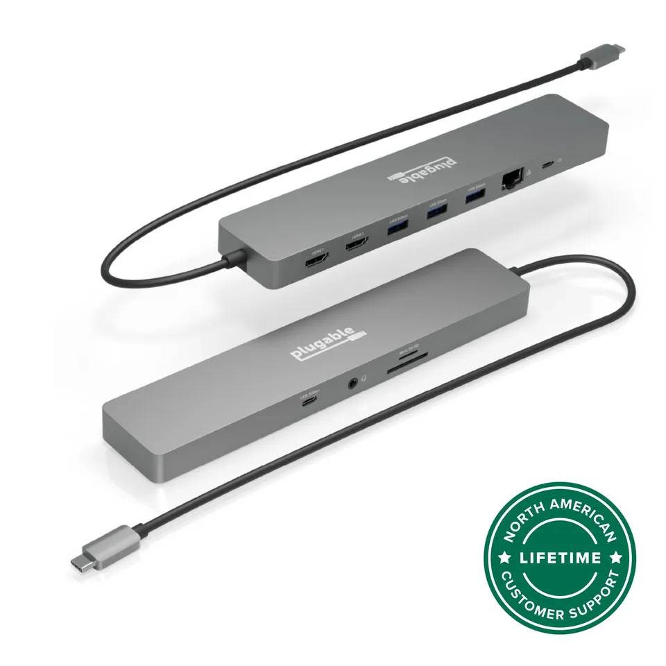 plugable-11-in-1-usb-c-hub-with-100w-pass-through-charging-and-dual-4k-60hz-hdmi image 1