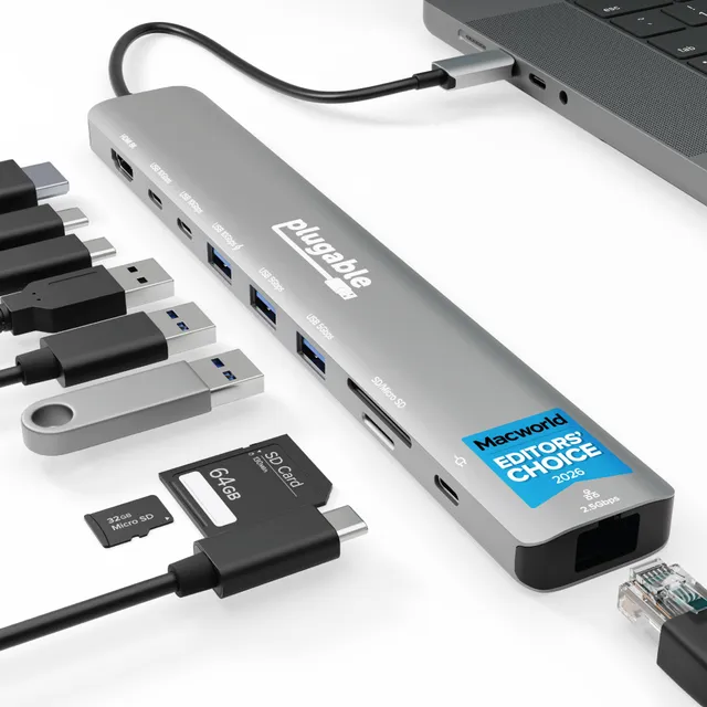 plugable-usbc-10in1e-10-in-1-usb-c-hub-with-4k-144hz-hdmi-2-5g-ethernet-140w-pas image 1