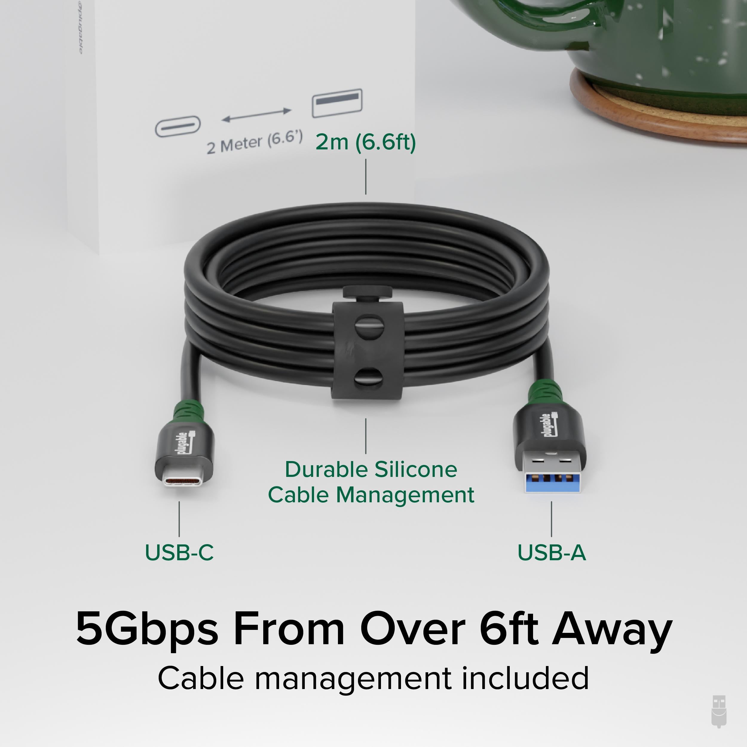 plugable-usb-c-to-usb-a-cable-for-data-and-charging-6-6ft-2m image 2