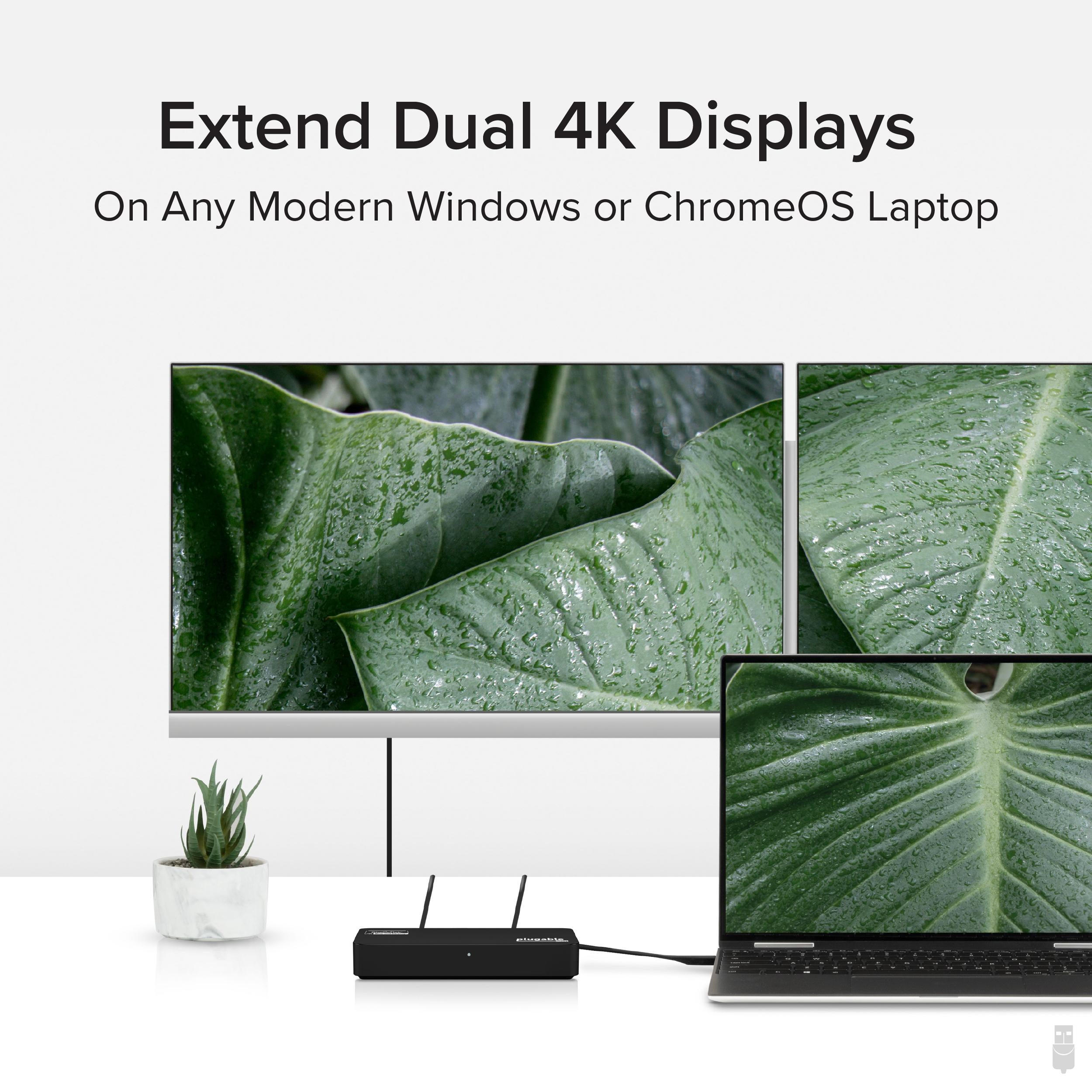 plugable-usb-3-0-usb-c-dual-4k-display-adapter-with-ethernet-usbc-6950ue image 2