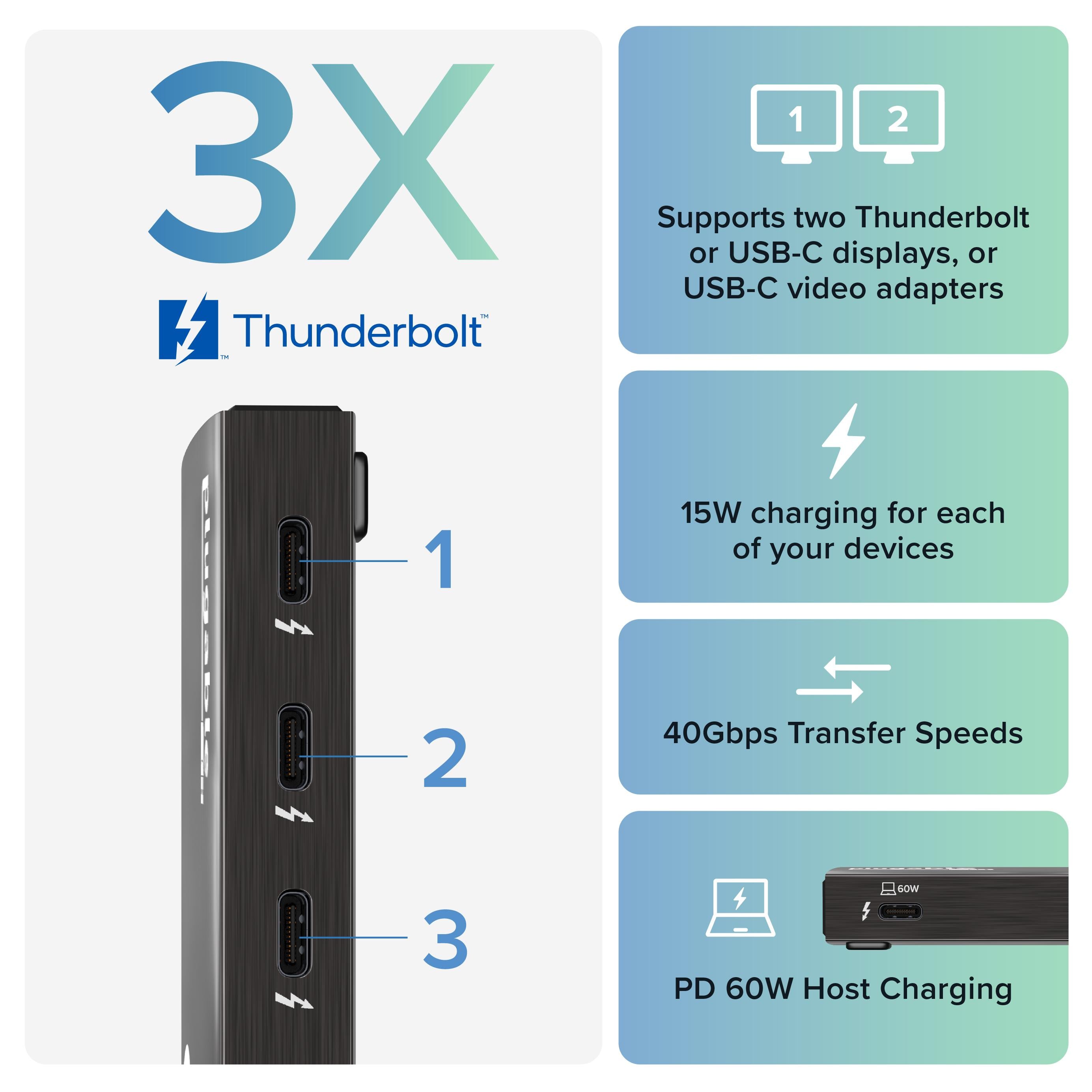 plugable-thunderbolt-4-and-usb4-hub-with-60w-charging-tbt4-hub3c image 2