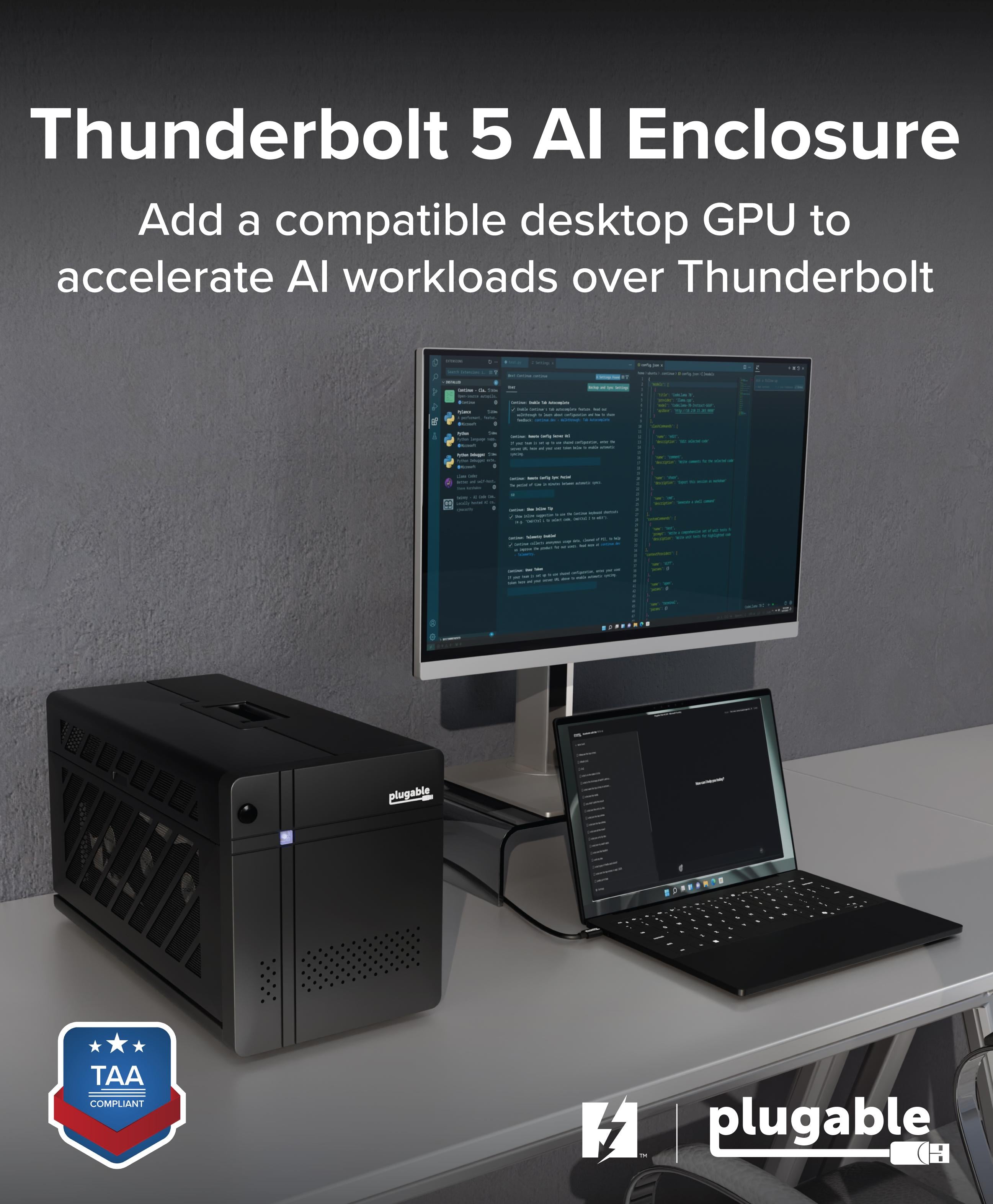 plugable-thunderbolt-5-ai-egpu-enclosure image 2