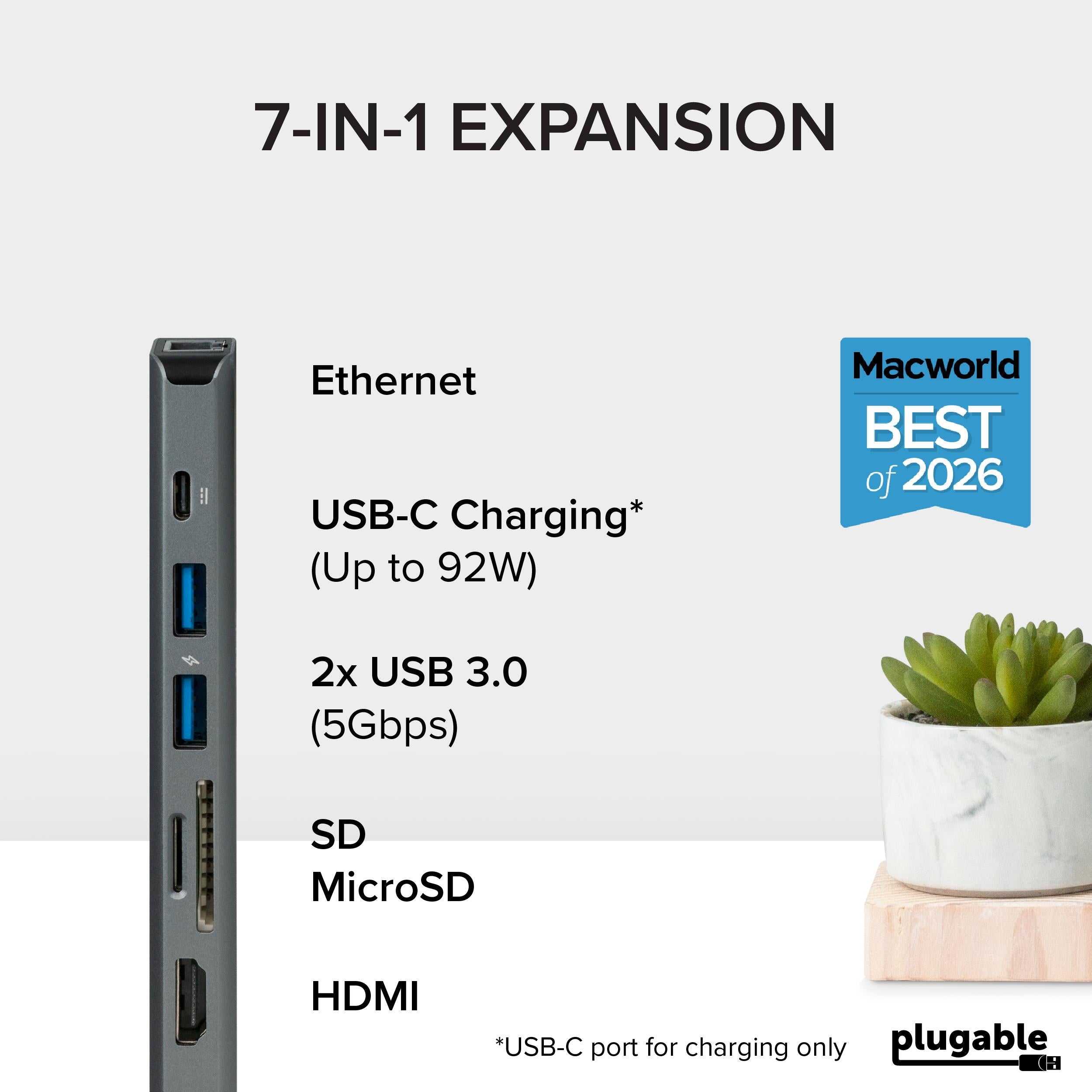 plugable-usb-c-7-in-1-hub-with-ethernet image 2