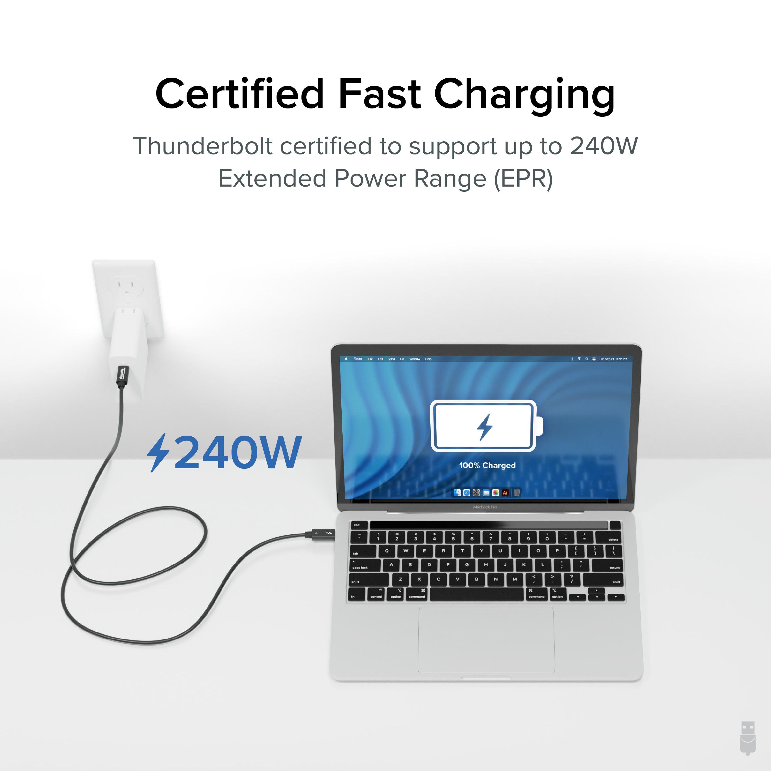 plugable-thunderbolt-4-240w-epr-cable-3-3ft-1m image 2