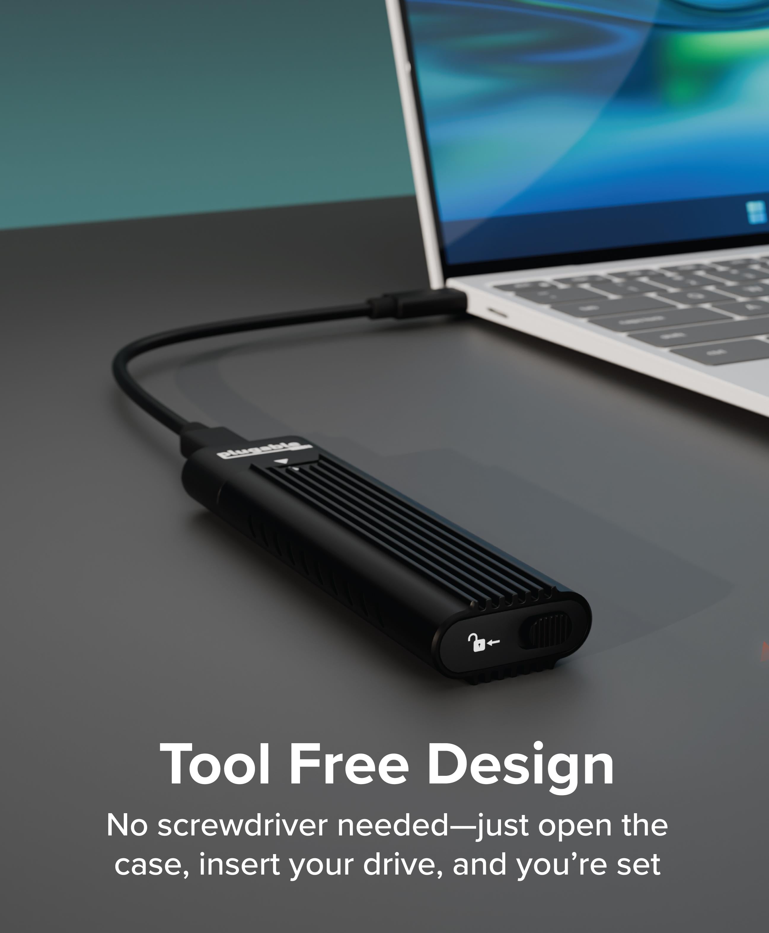 plugable-usb-3-1-gen-2-tool-free-nvme-enclosure image 2