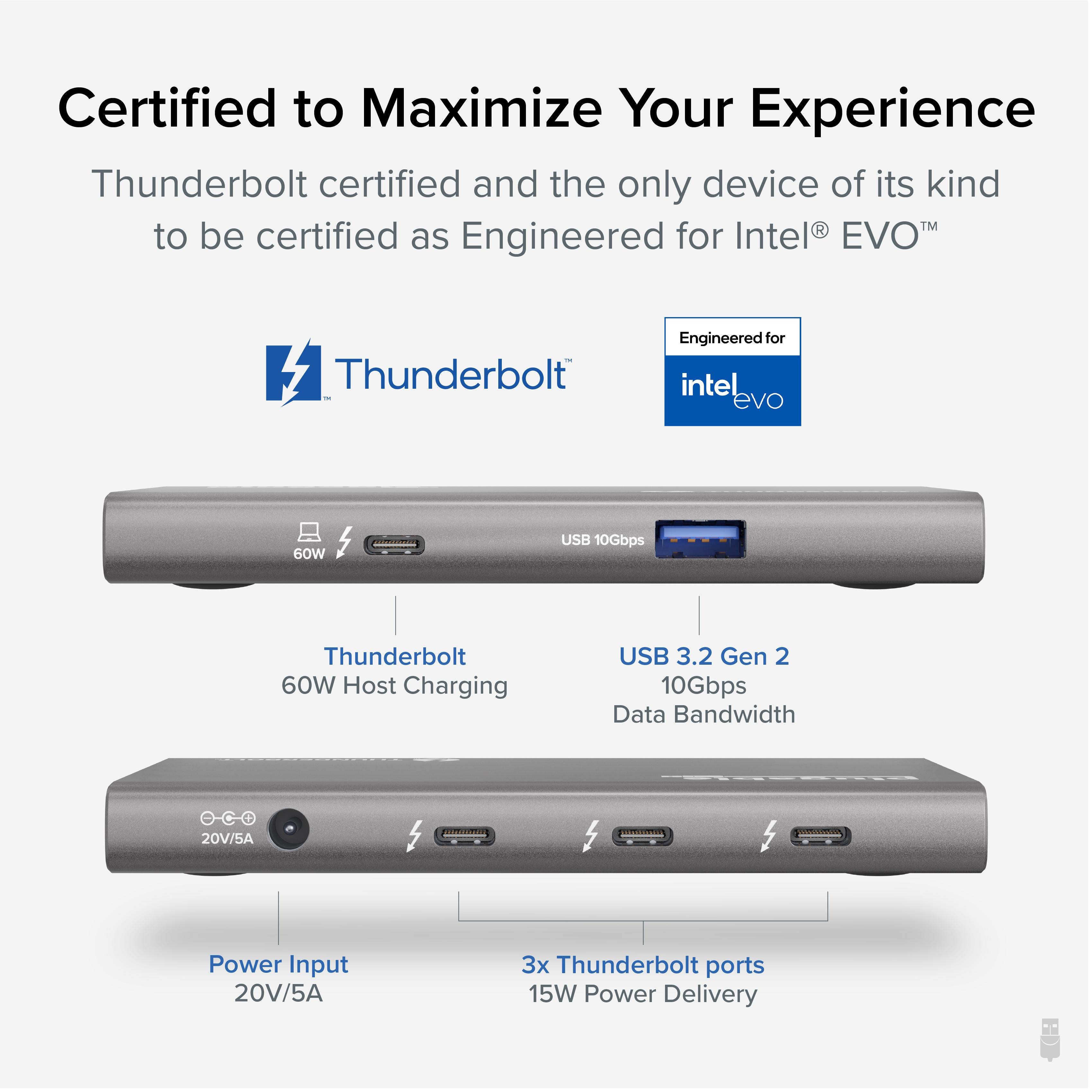 plugable-5-in-1-thunderbolt-4-and-usb4-hub-usb4-hub3a image 2
