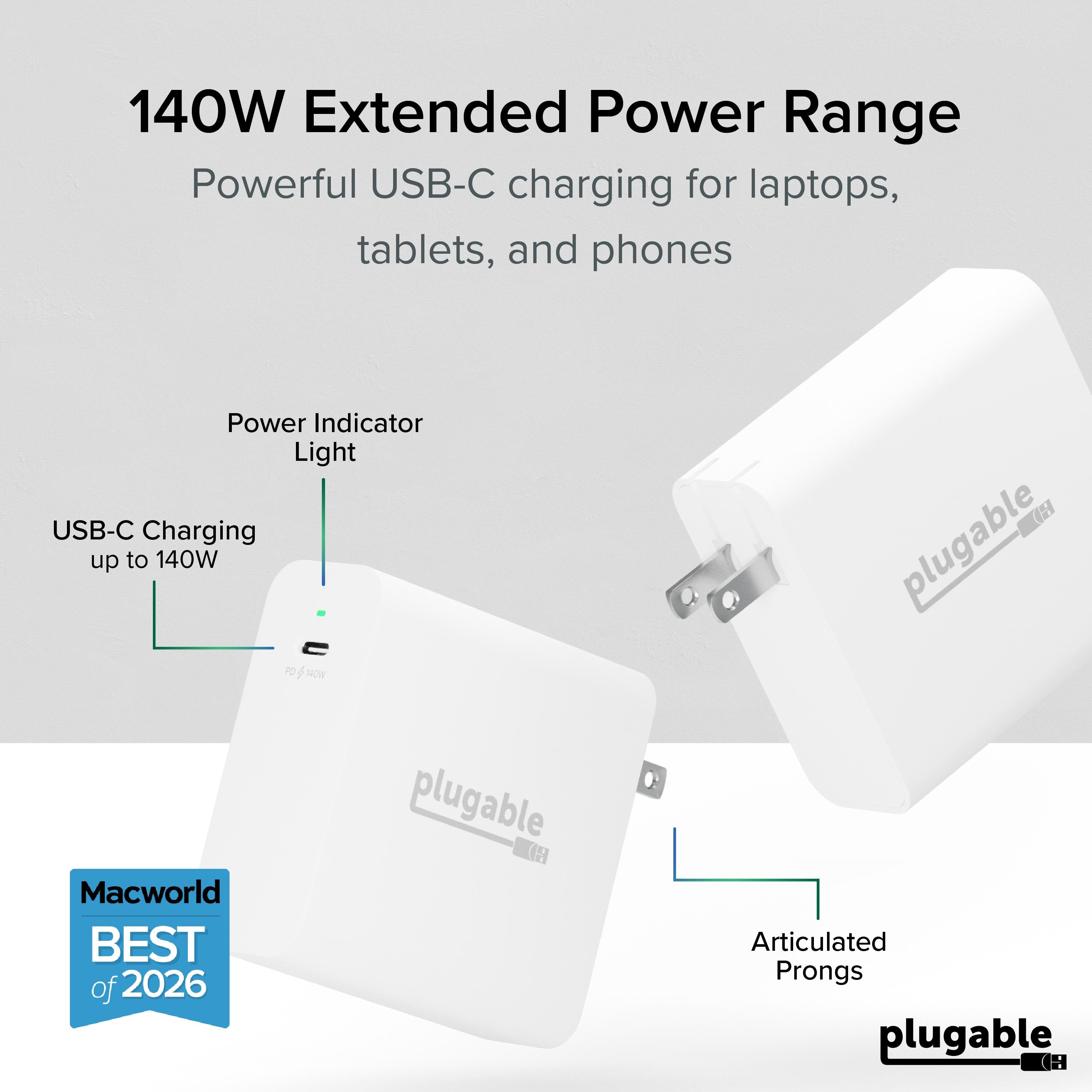 plugable-140w-usb-c-gan-power-adapter-ps-epr-140wc1-pd-3-1 image 2