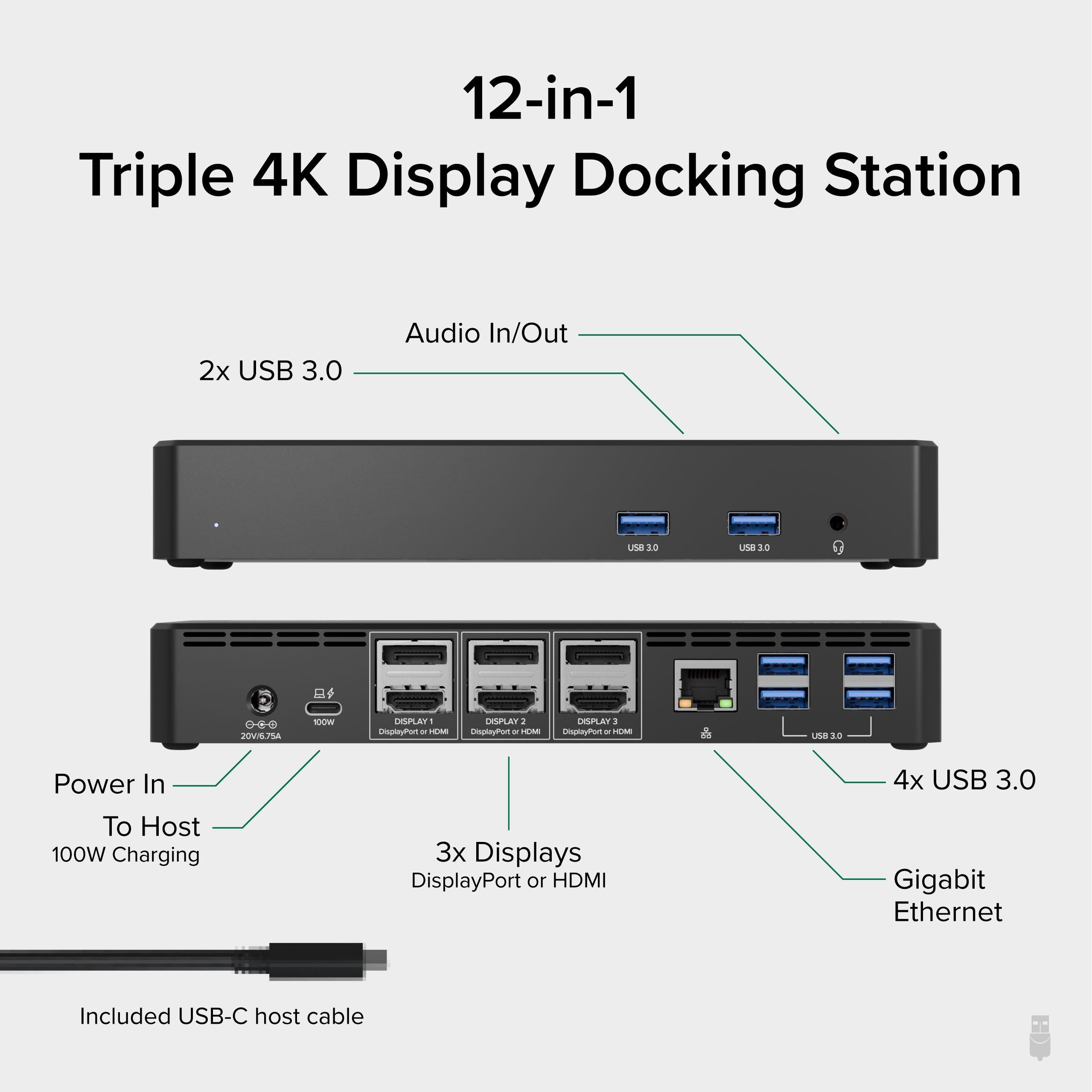 plugable-ud-6950pdz-usb-c-docking-station-with-100w-charging-for-triple-4k-monit image 2