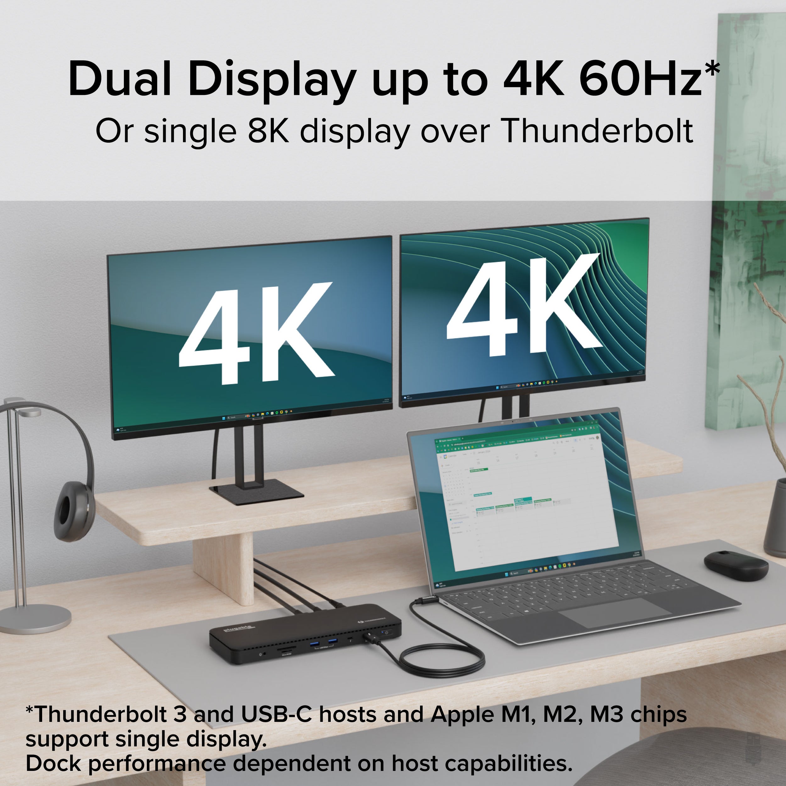 plugable-thunderbolt-4-dock-tbt4-ud5-13-ports-dual-4k-or-single-8k-100w-charging image 3