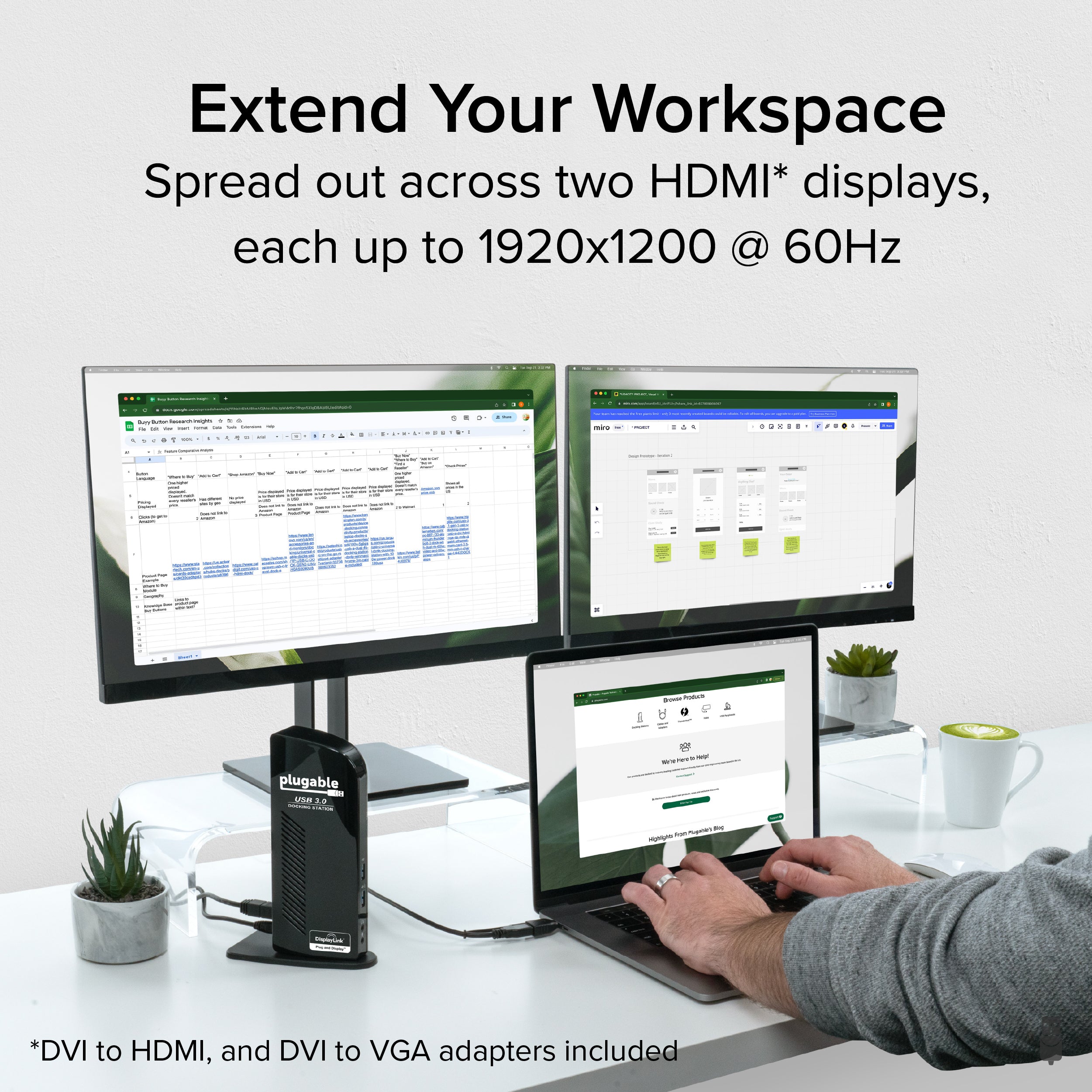 plugable-ud-3900-universal-dual-monitor-docking-station-taa-compliant image 3