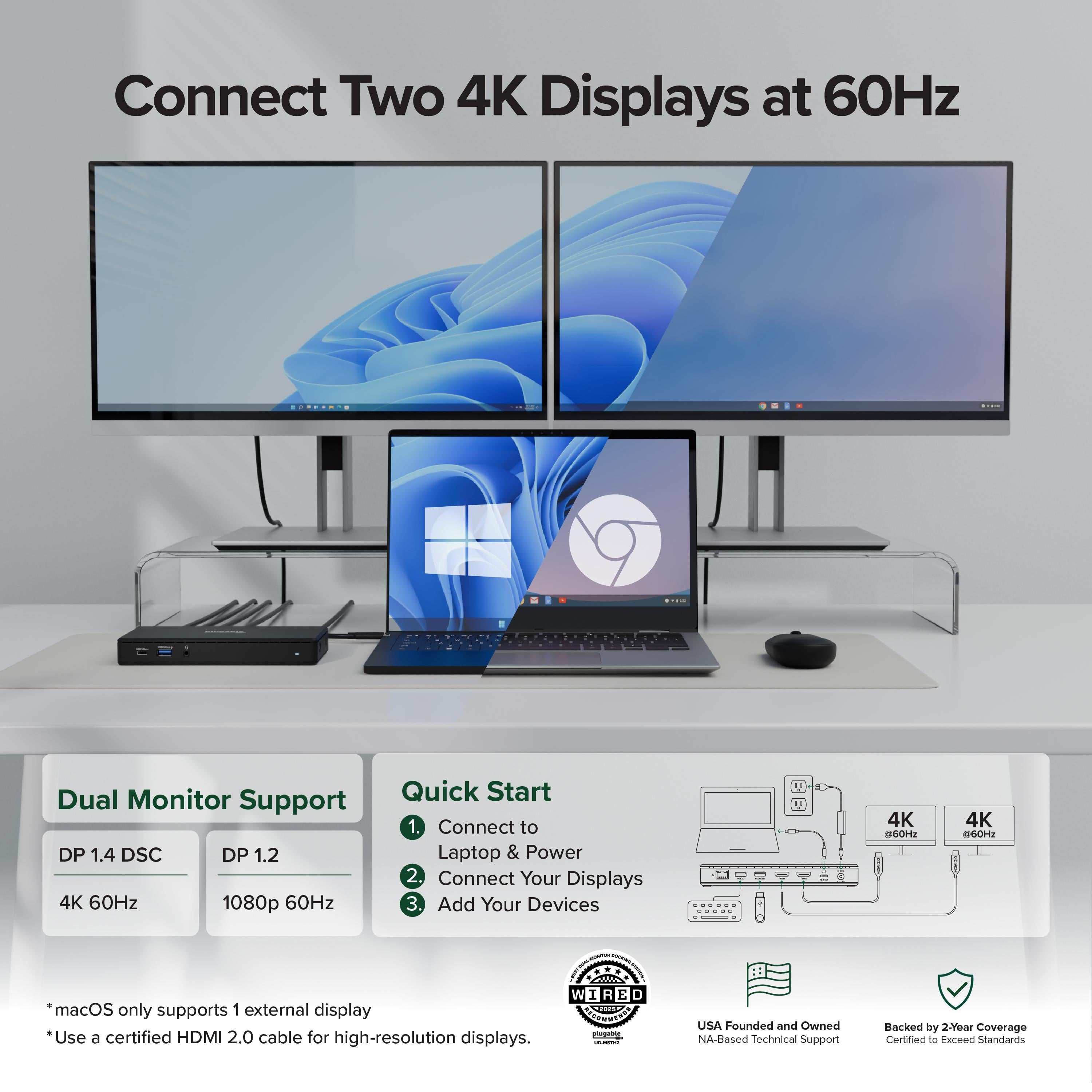 plugable-usb-c-docking-station-dual-4k-60hz-hdmi-65w-charging-gigabit-ethernet-u image 3