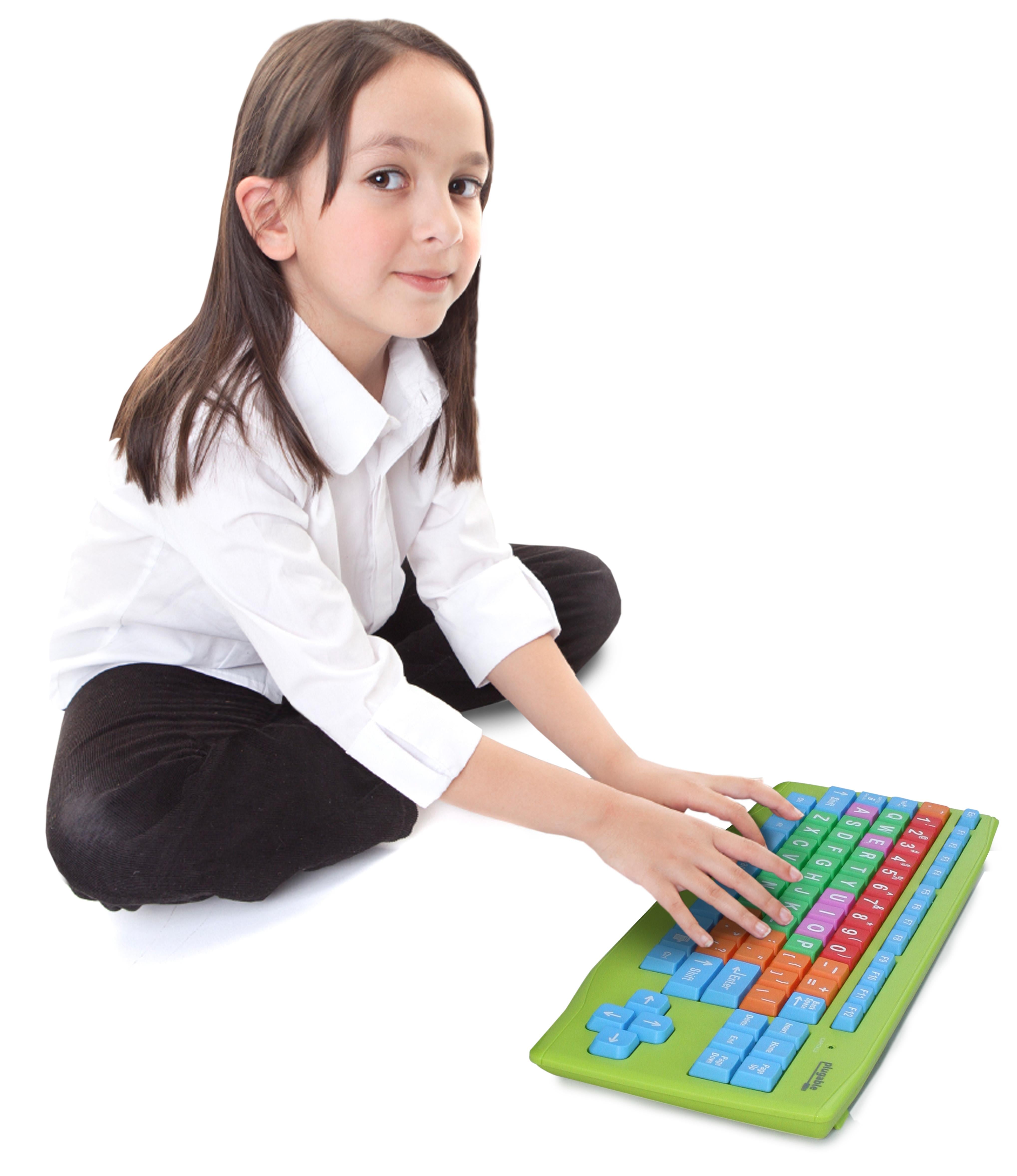 plugable-usb-kids-keyboard-color-coded-large-keys-for-learning-and-accessibility image 3