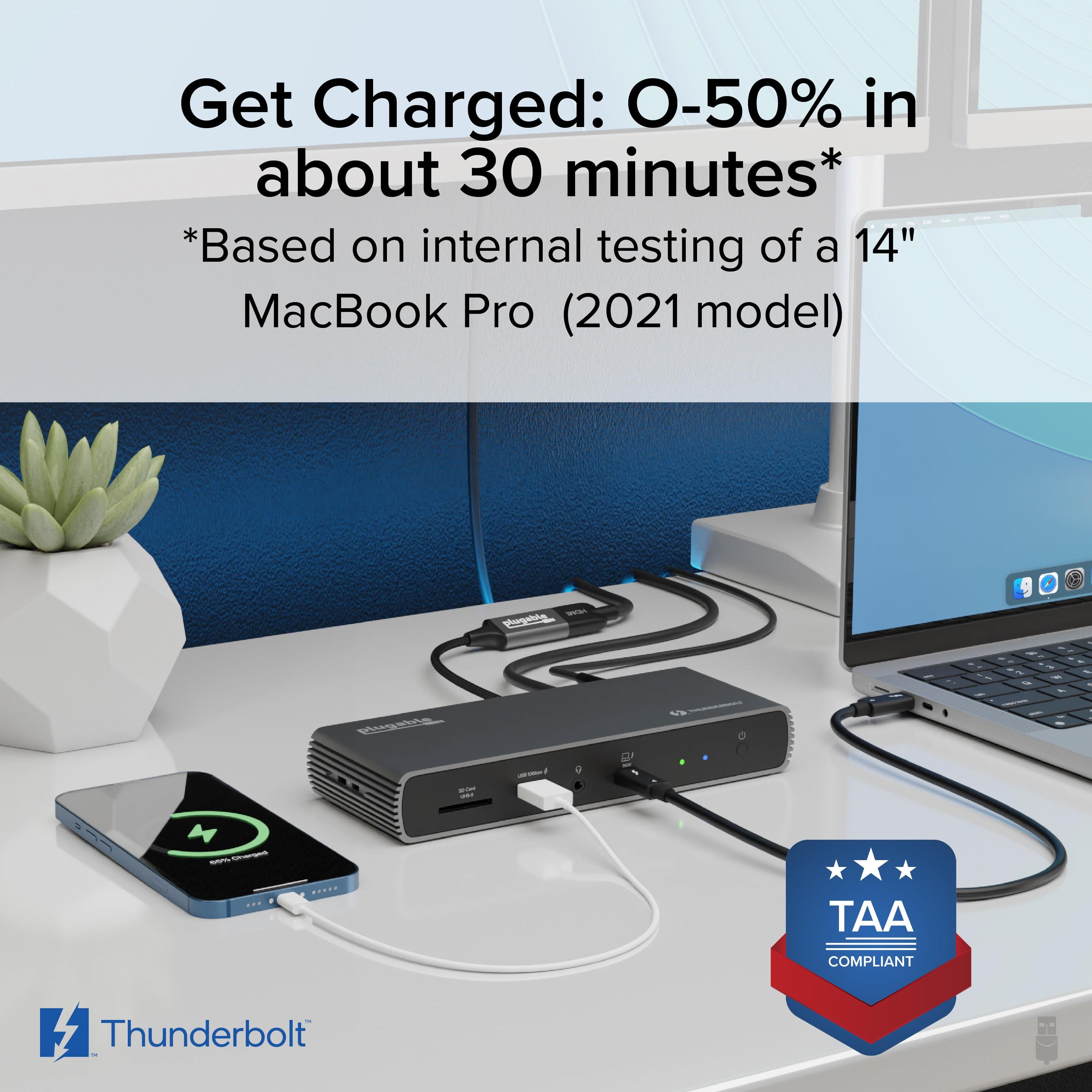 plugable-thunderbolt-4-usb4-hdmi-docking-station-with-96w-charging-tbt4-udx1 image 3