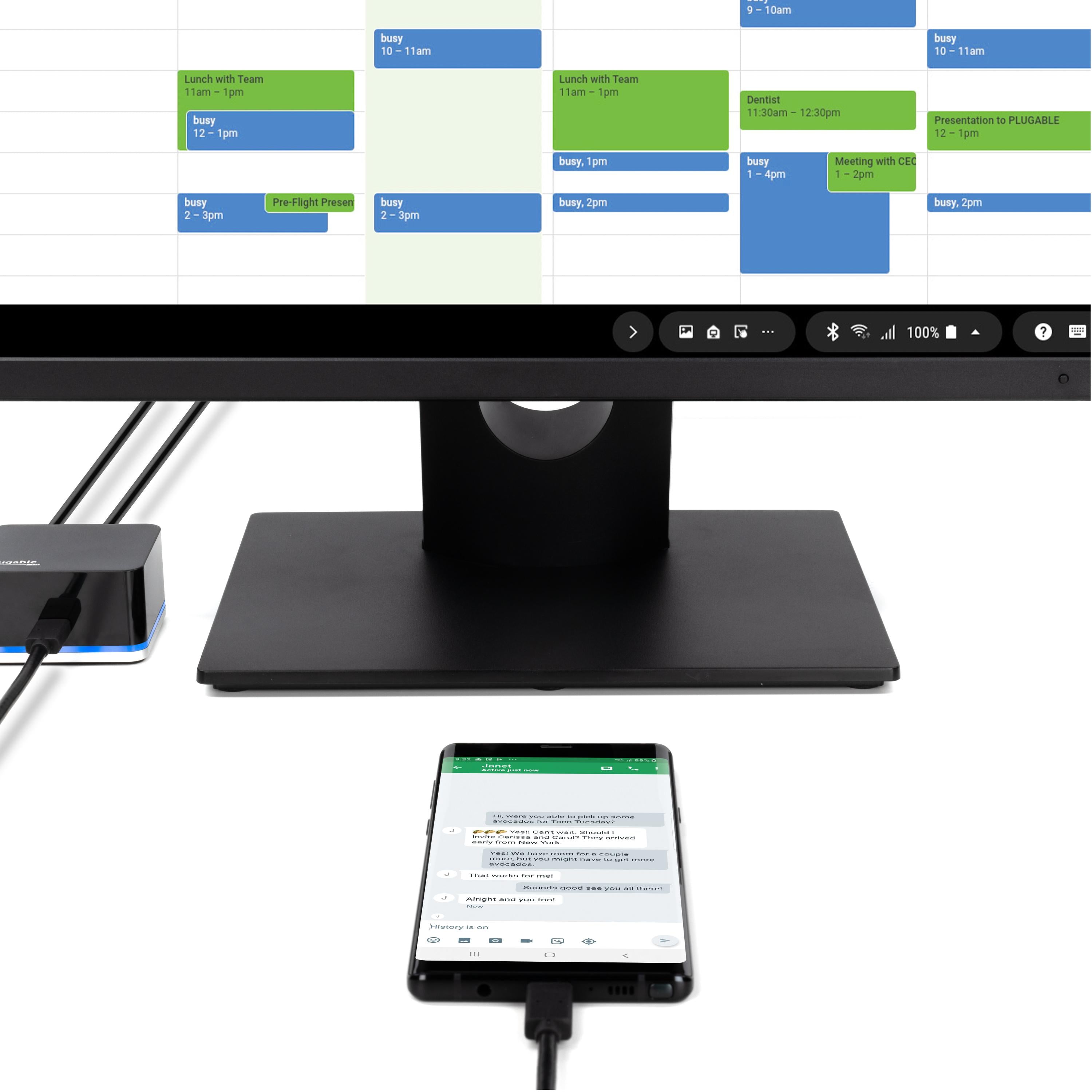 plugable-ud-cube-15w-usb-c-phone-docking-station-with-15w-charging image 4