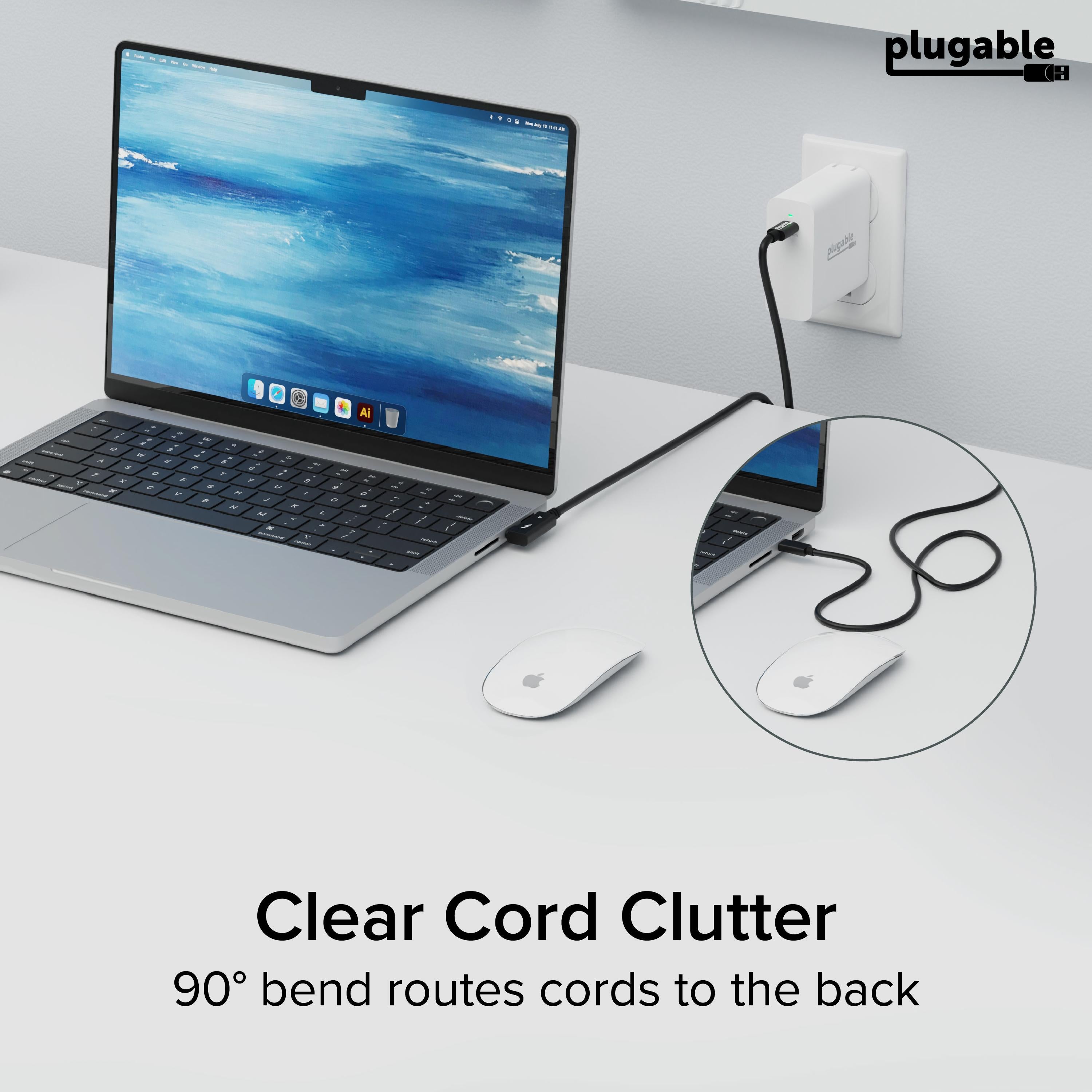 plugable-tbt4-240w-80cmr-thunderbolt-4-cable-with-right-angle-connector-2-6-ft-8 image 3