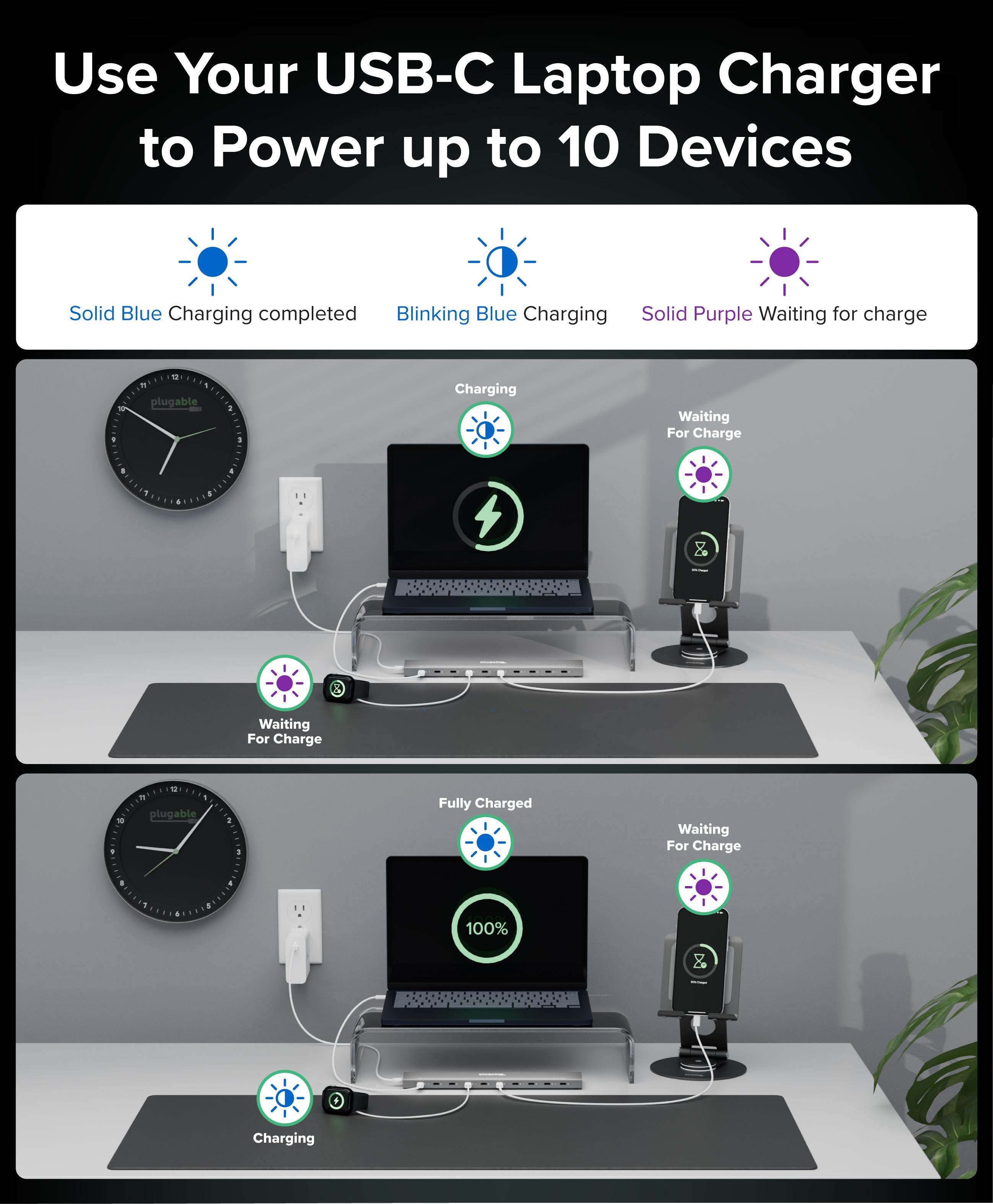 plugable-10-port-usb-c-charging-station-ps-10cc-100w-priority-charging image 3
