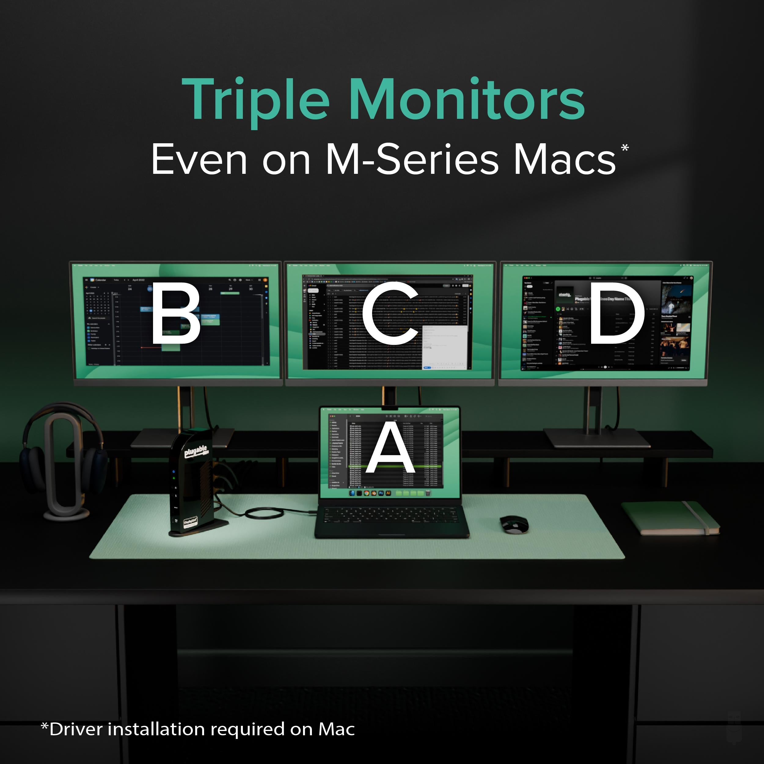 plugable-ud-ultcdl-usb-c-triple-monitor-dock-with-100w-charging-taa-compliant image 3