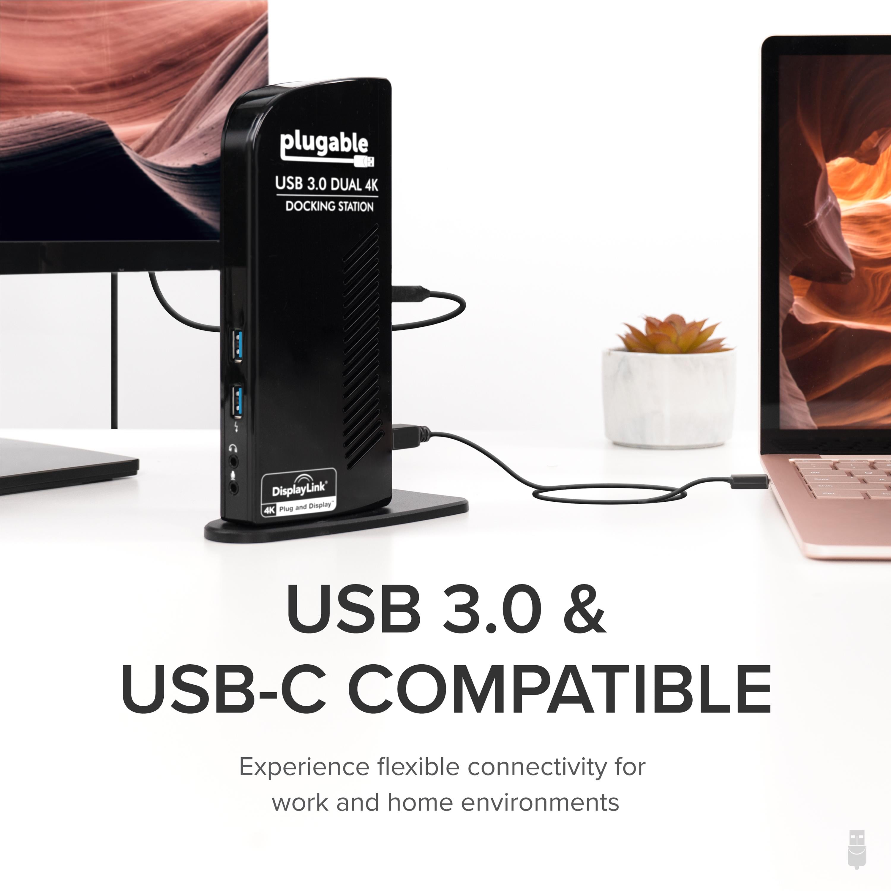 plugable-ud-6950-usb-3-0-dual-displayport-4k-docking-station image 3