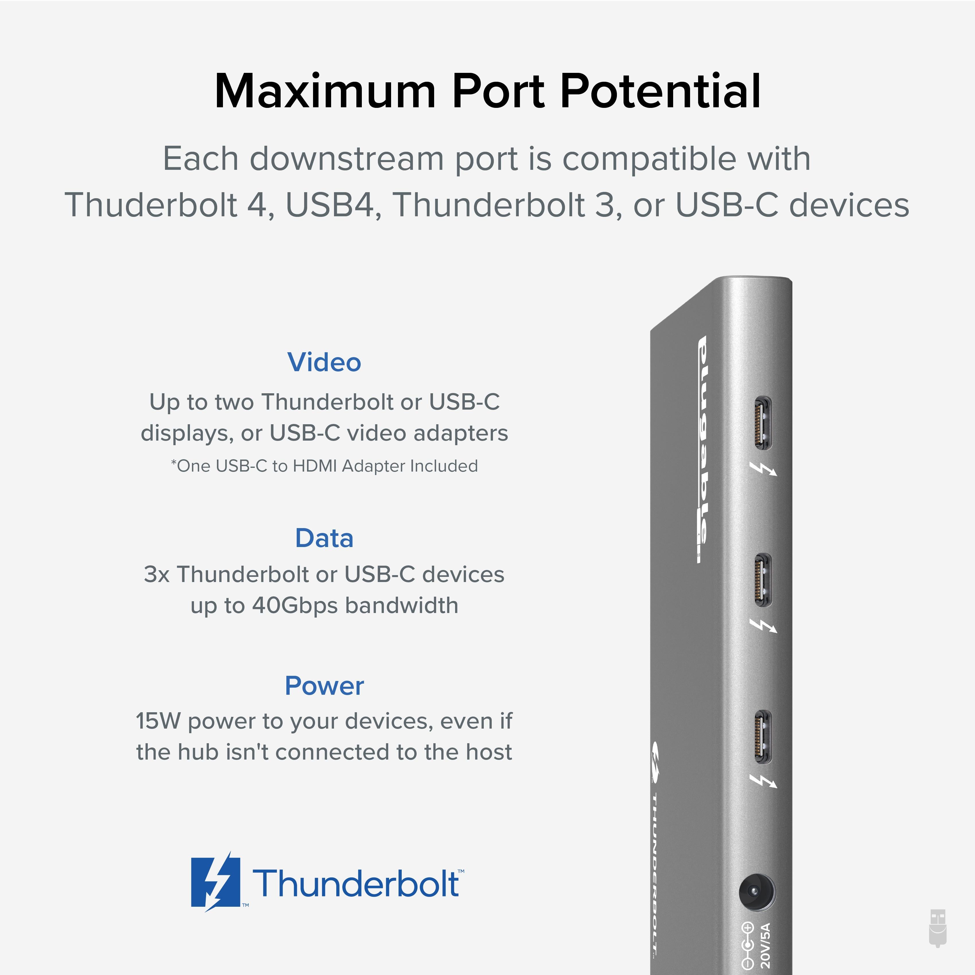 plugable-5-in-1-thunderbolt-4-and-usb4-hub-usb4-hub3a image 3
