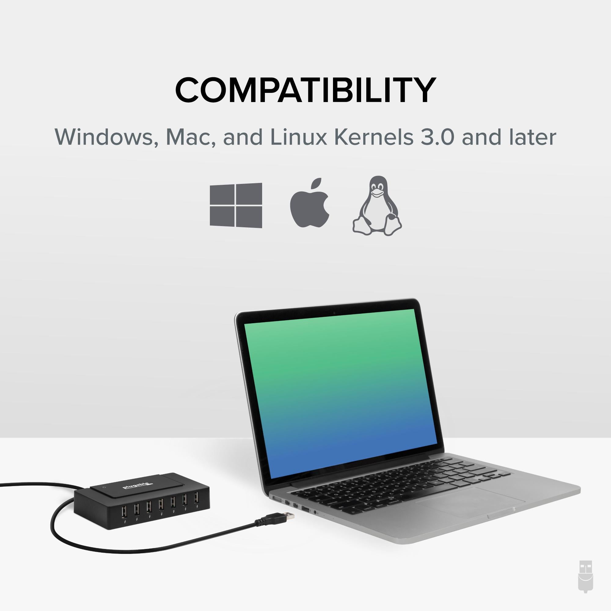 plugable-usb-2-0-7-port-hub-with-60w-power-adapter image 3