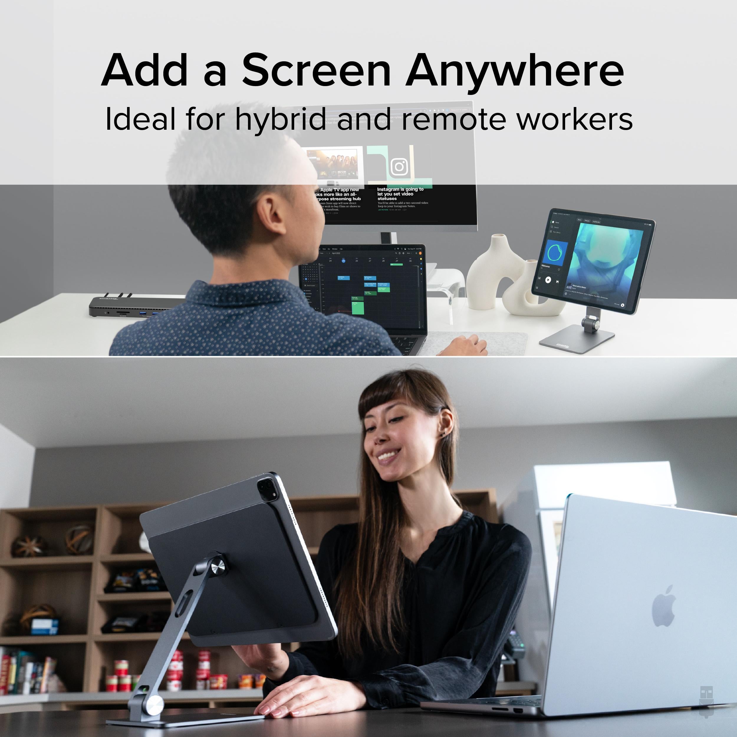 plugable-magnetic-ipad-tablet-stand-for-ipad-pro-12-9-adjustable-angle-aluminum image 3