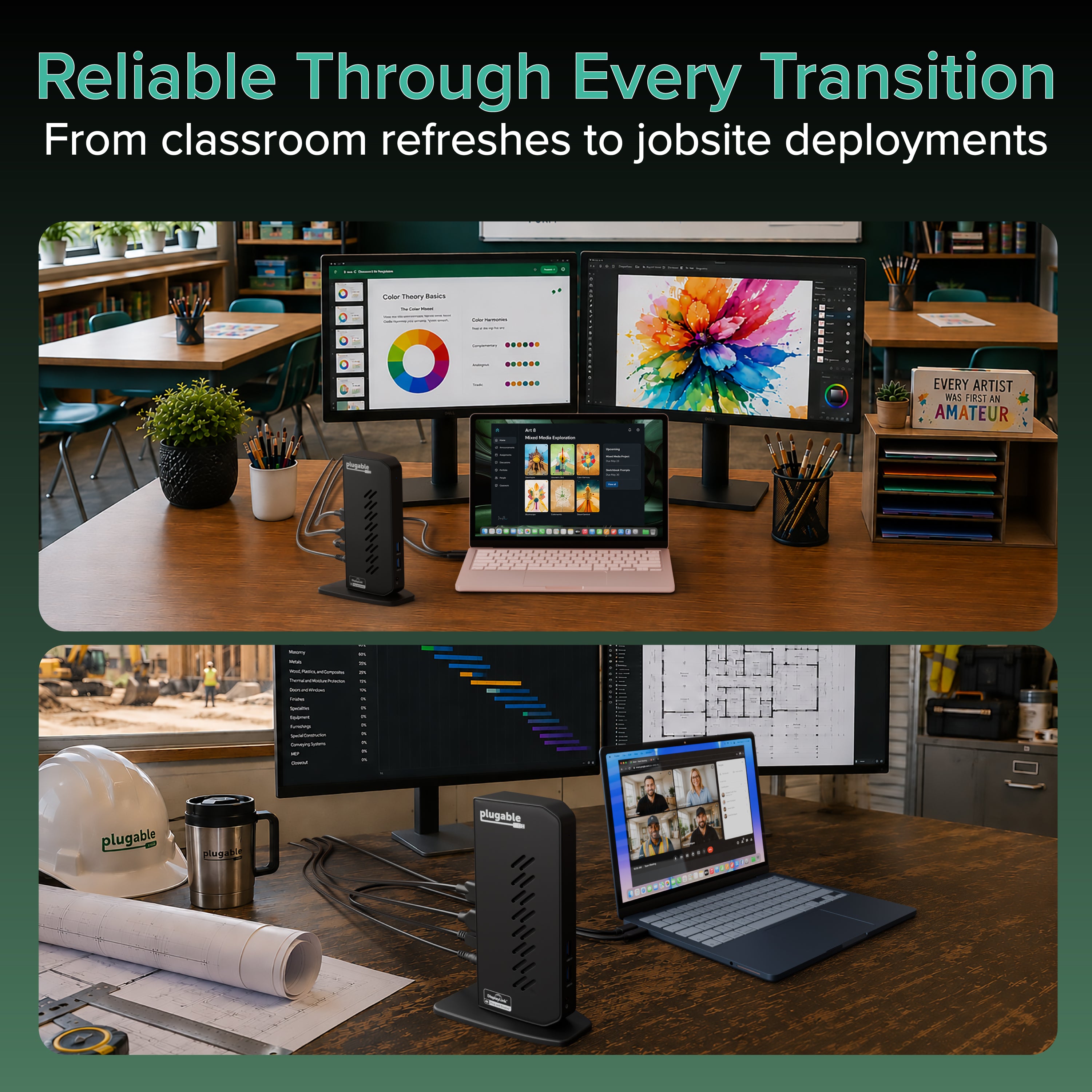 plugable-universal-docking-station-for-dual-4k-monitors-ud-6950z-b-stock image 3