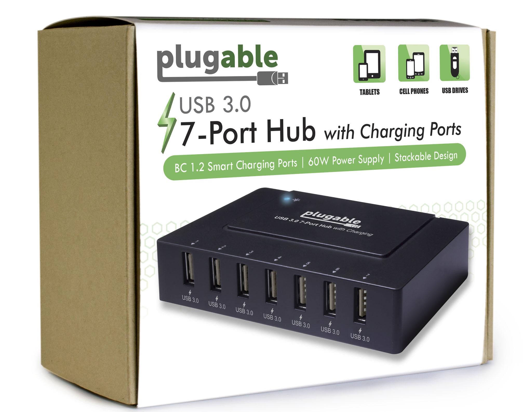 plugable-usb-3-0-7-port-charging-hub-with-60w-power-adapter image 4