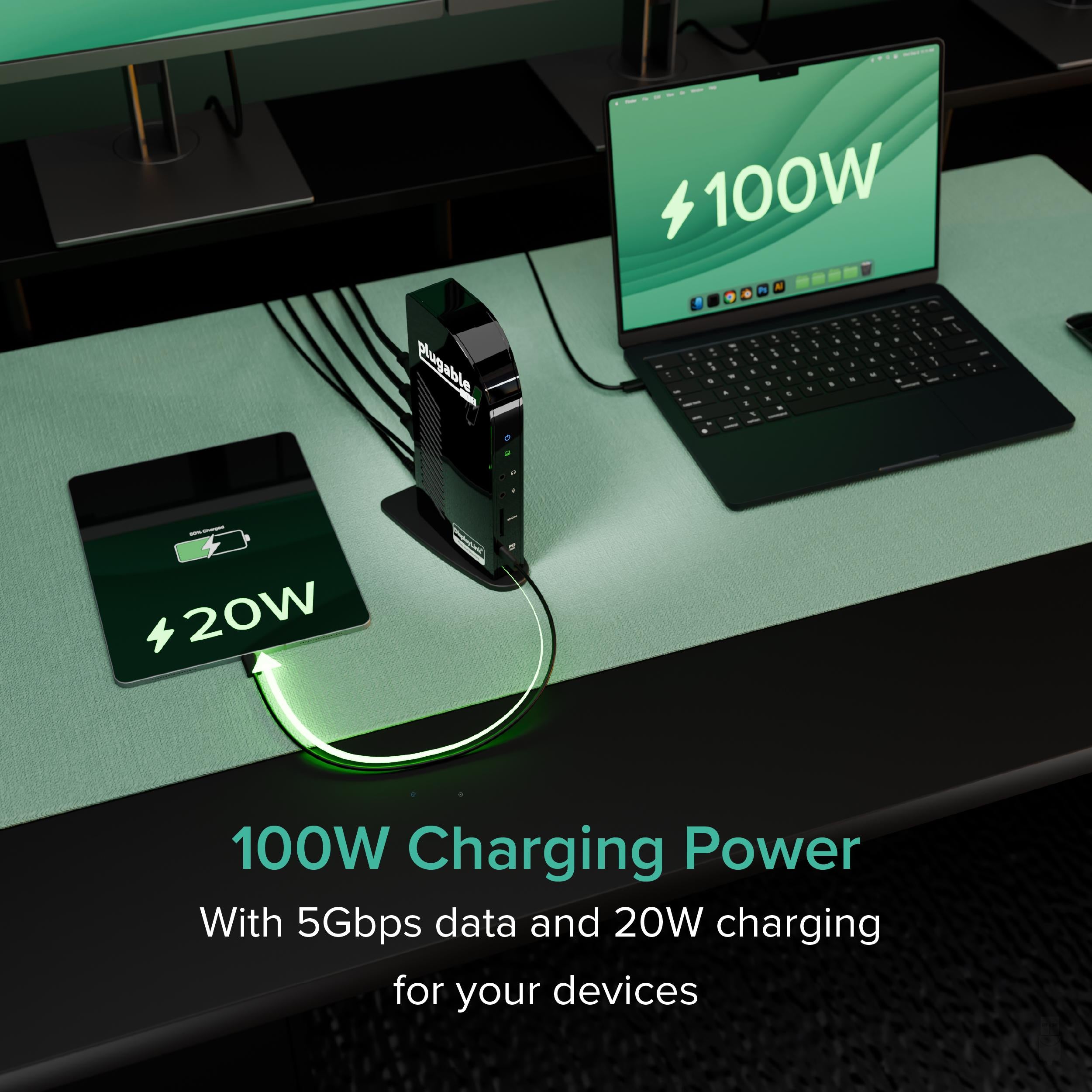 plugable-ud-ultcdl-usb-c-triple-monitor-dock-with-100w-charging-taa-compliant image 4