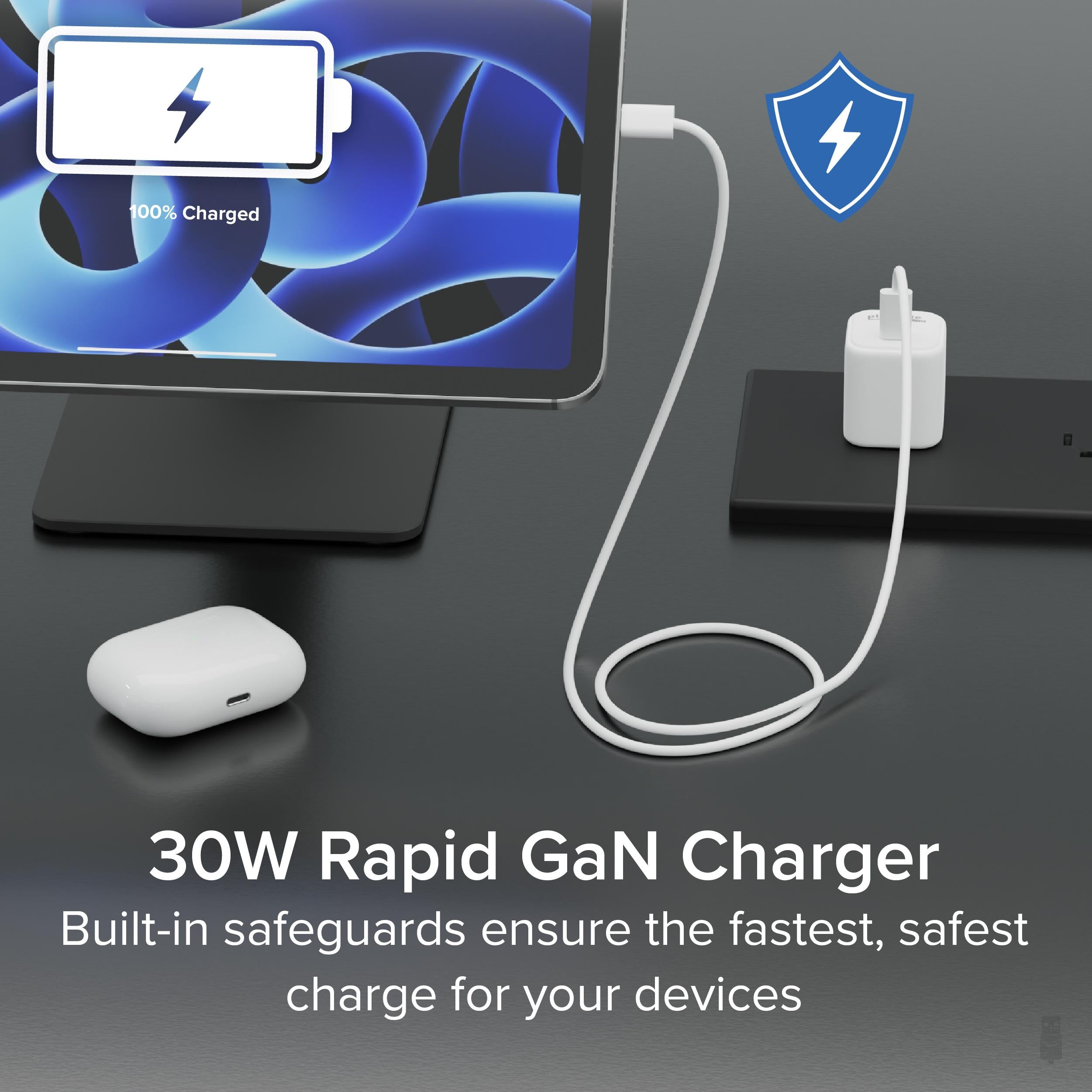plugable-gan-usb-c-charger-block-30w-ps-30c1w-white image 4