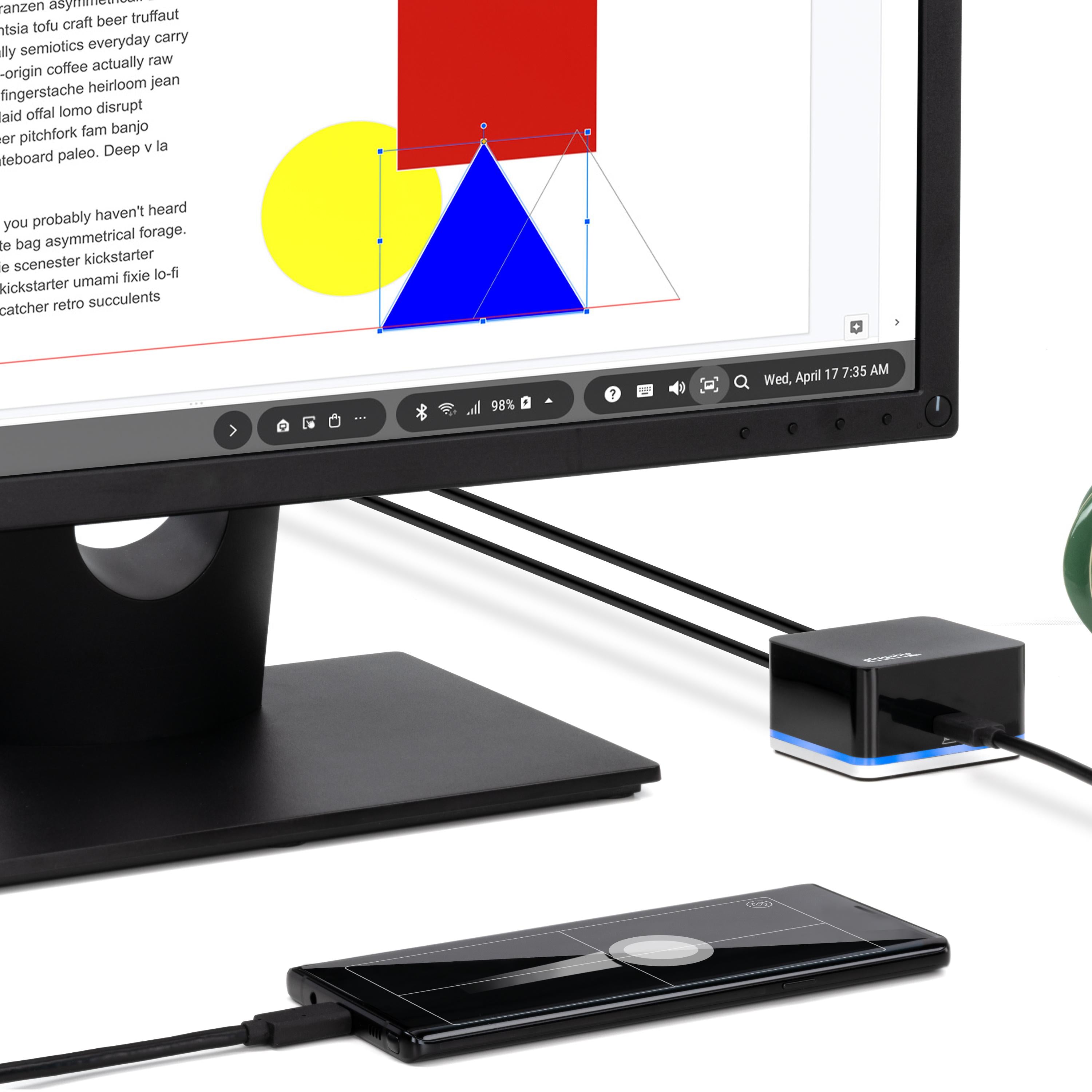 plugable-ud-cube-15w-usb-c-phone-docking-station-with-15w-charging image 5