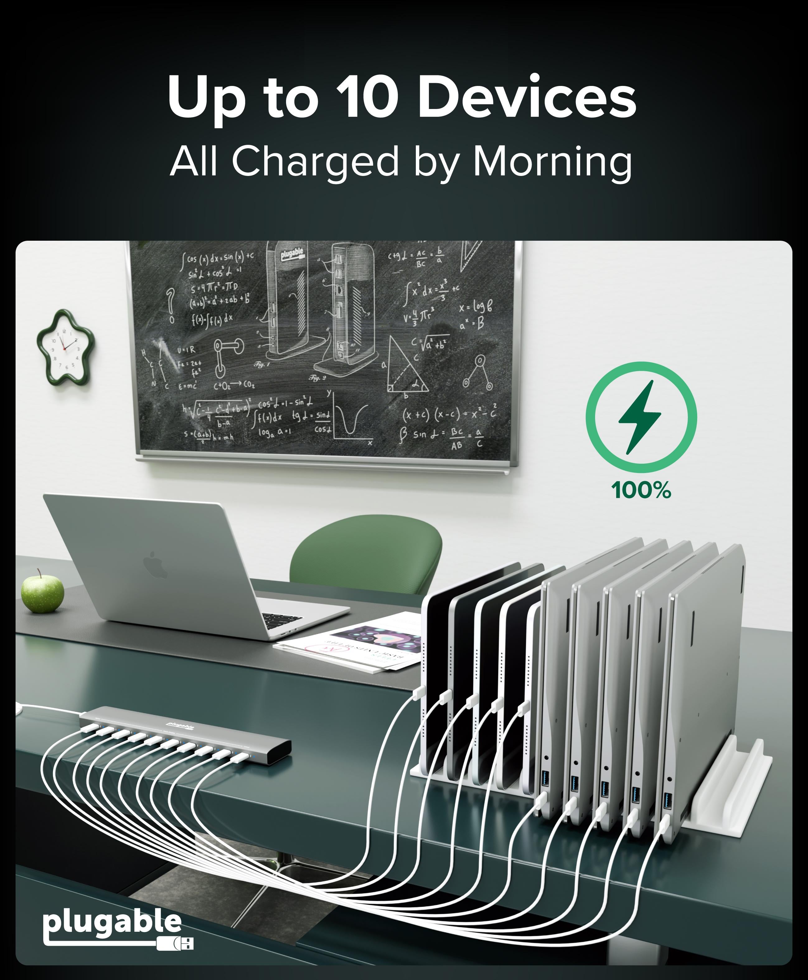 plugable-10-port-usb-c-charging-station-ps-10cc-100w-priority-charging image 4