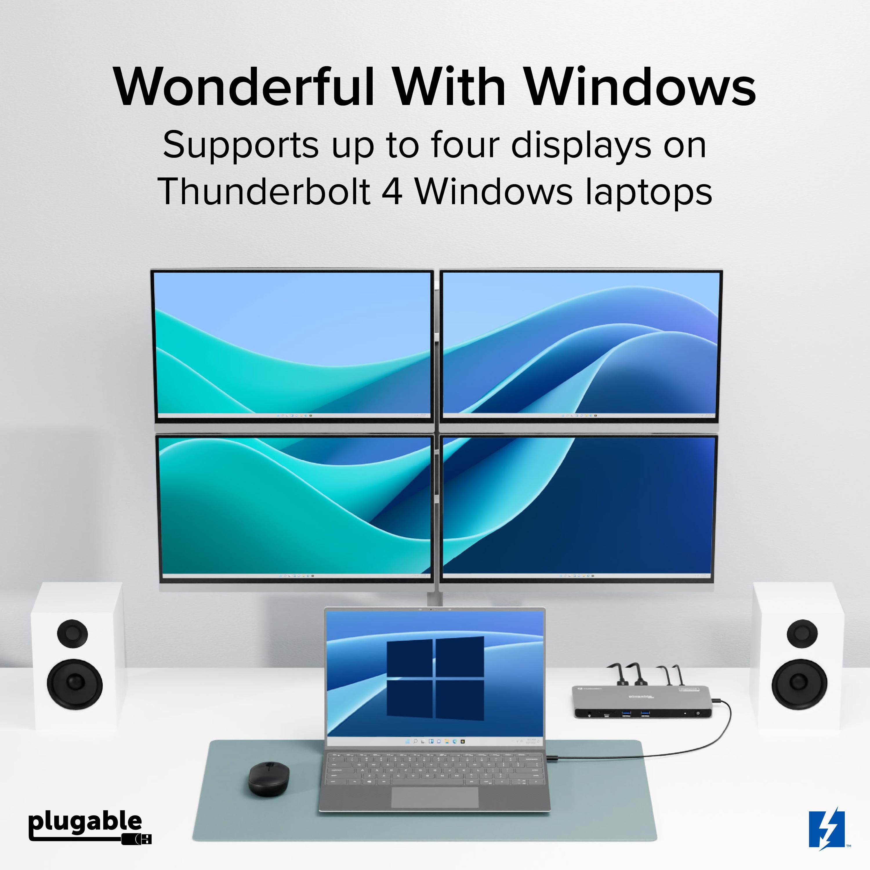 plugable-thunderbolt-4-docking-station-quad-4k-displays-100w-charging image 4