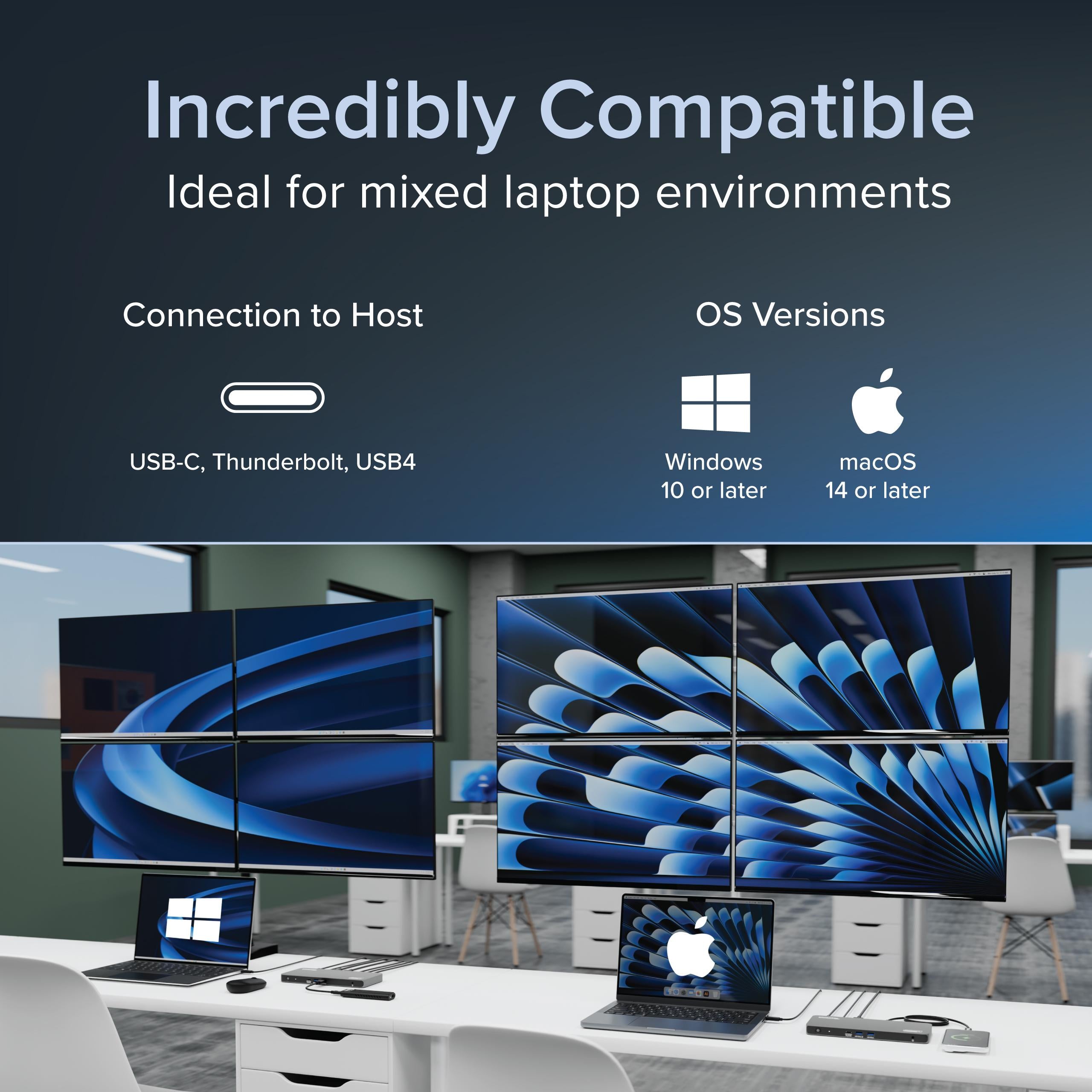 plugable-usb-c-5-display-docking-station-with-hdmi-2-1-and-140w-charging image 4