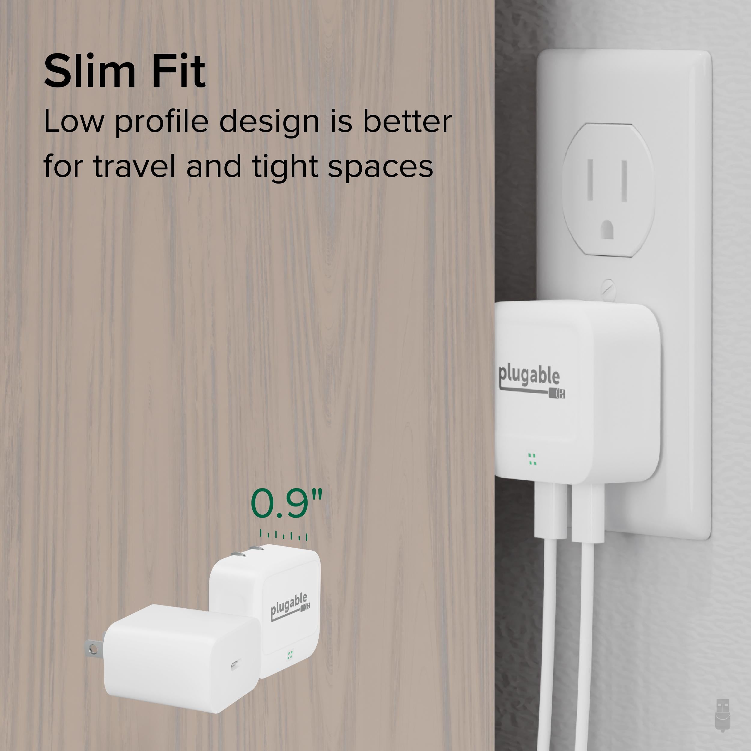 plugable-dual-usb-c-fast-charger-40w-white image 4