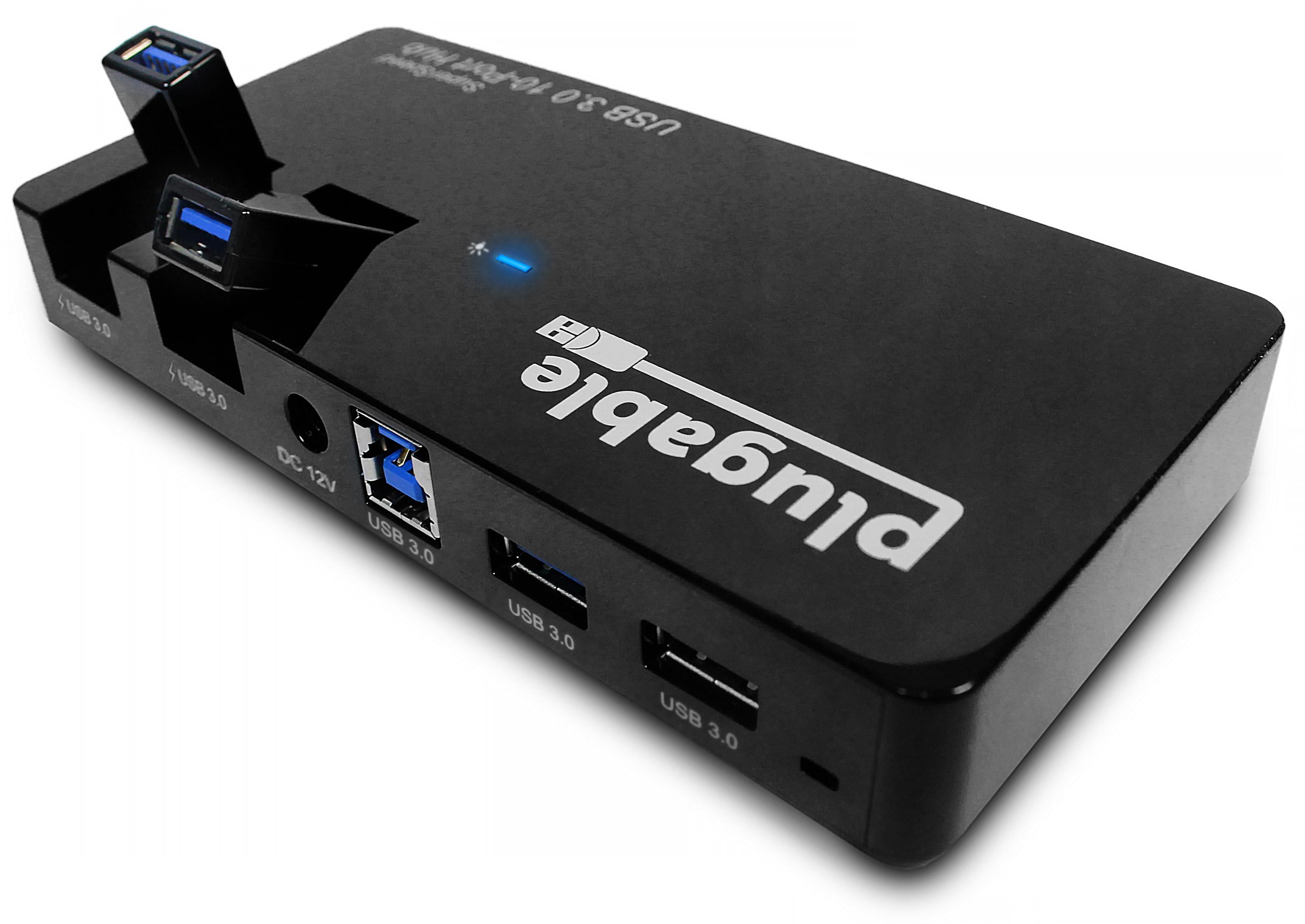 plugable-usb-3-0-10-port-hub-with-50w-power-adapter image 4