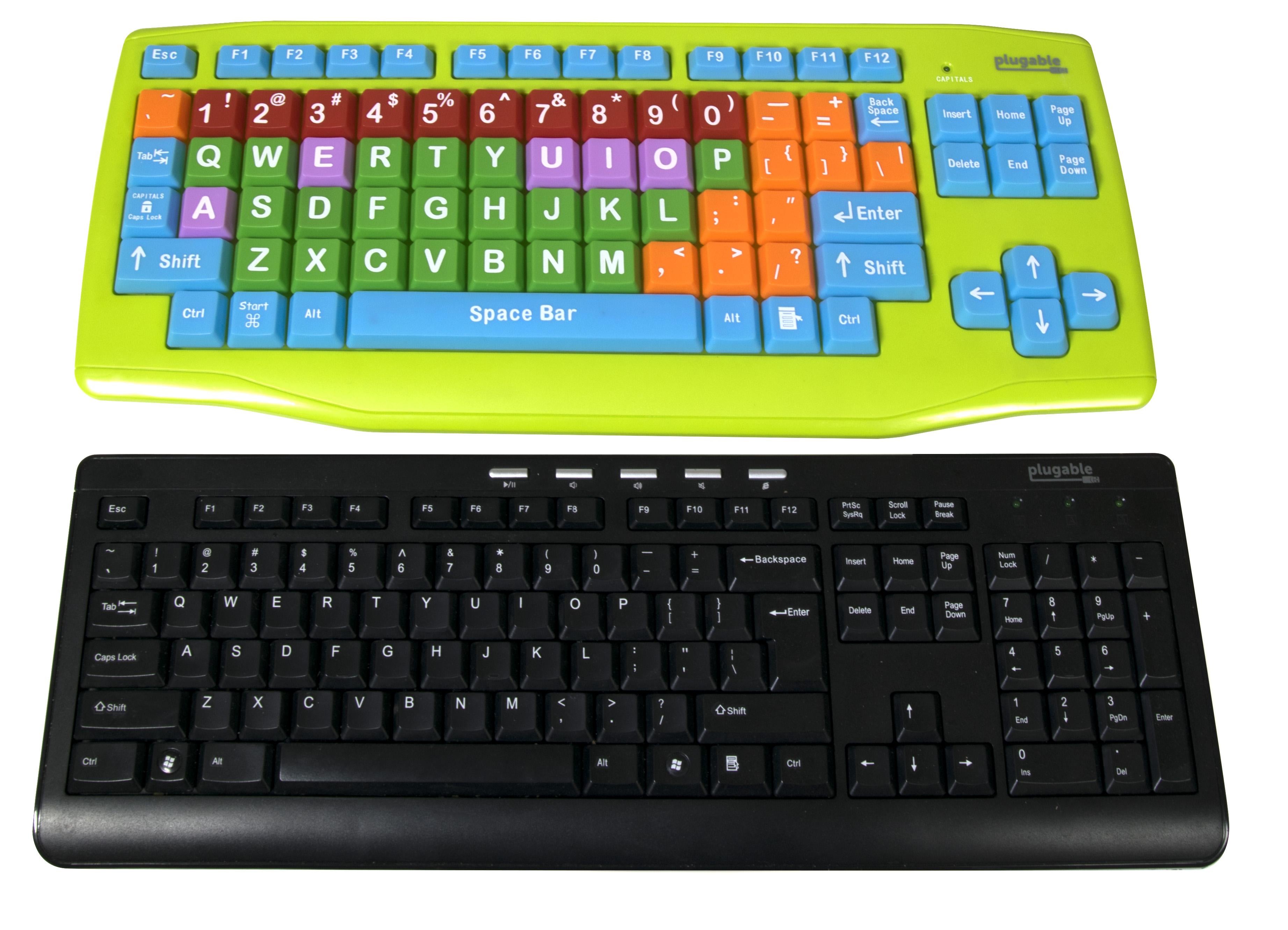 plugable-usb-kids-keyboard-color-coded-large-keys-for-learning-and-accessibility image 4