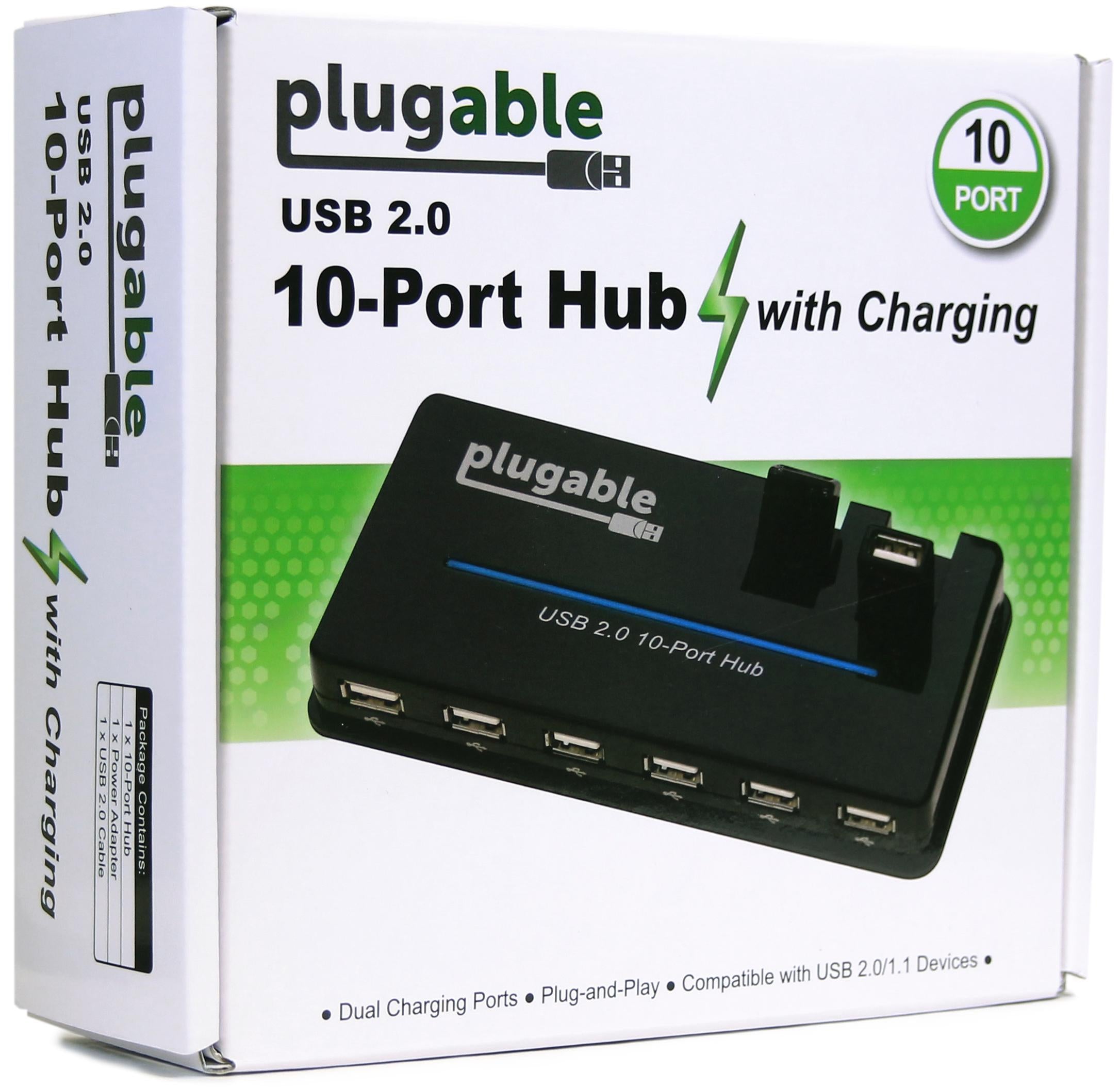 plugable-usb-2-0-10-port-hub-with-20w-power-adapter-usb2-hub10c2 image 4
