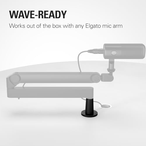 elgato-wave-desk-plate-flange-mount-for-mic-arms-screw-in-setup-fits-wooden-desk image 8