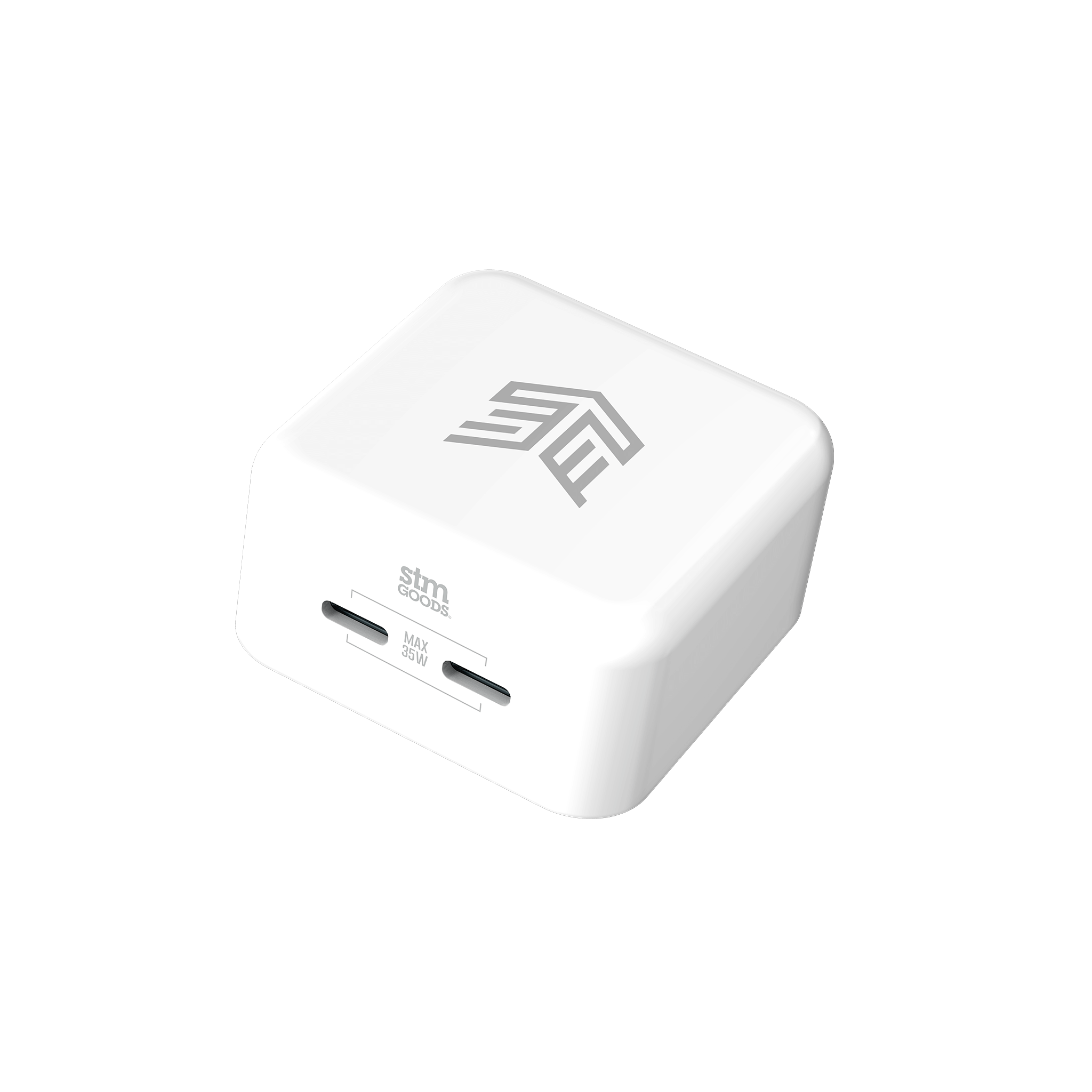 stm-goods-35w-dual-port-usb-c-gan-power-adapter image 1