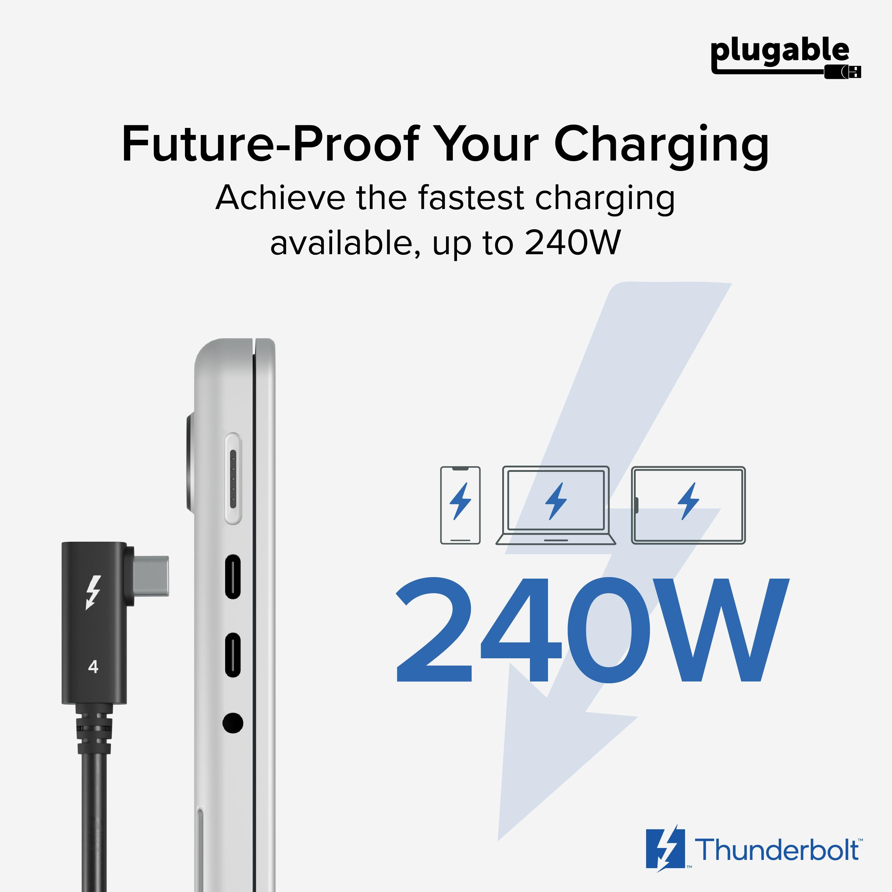 plugable-tbt4-240w-80cmr-thunderbolt-4-cable-with-right-angle-connector-2-6-ft-8 image 5