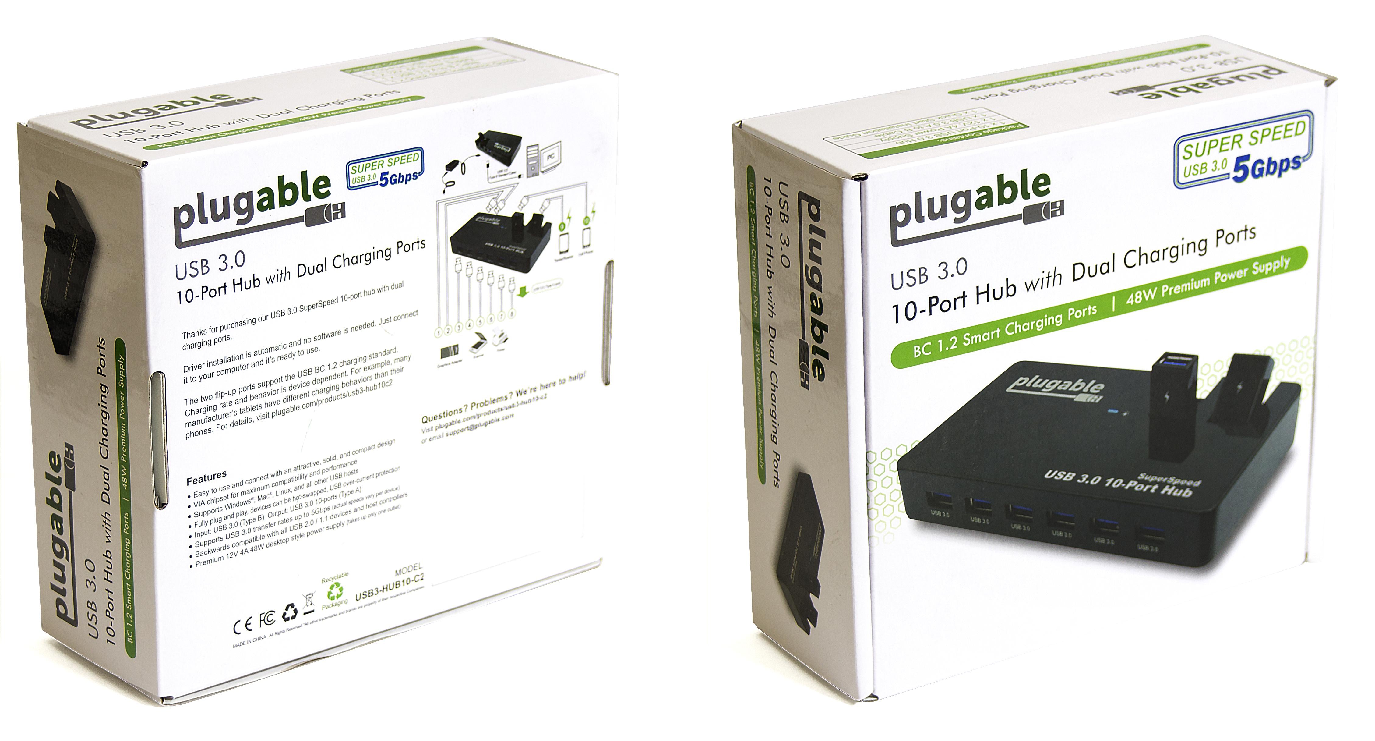 plugable-usb-3-0-10-port-hub-with-50w-power-adapter image 5