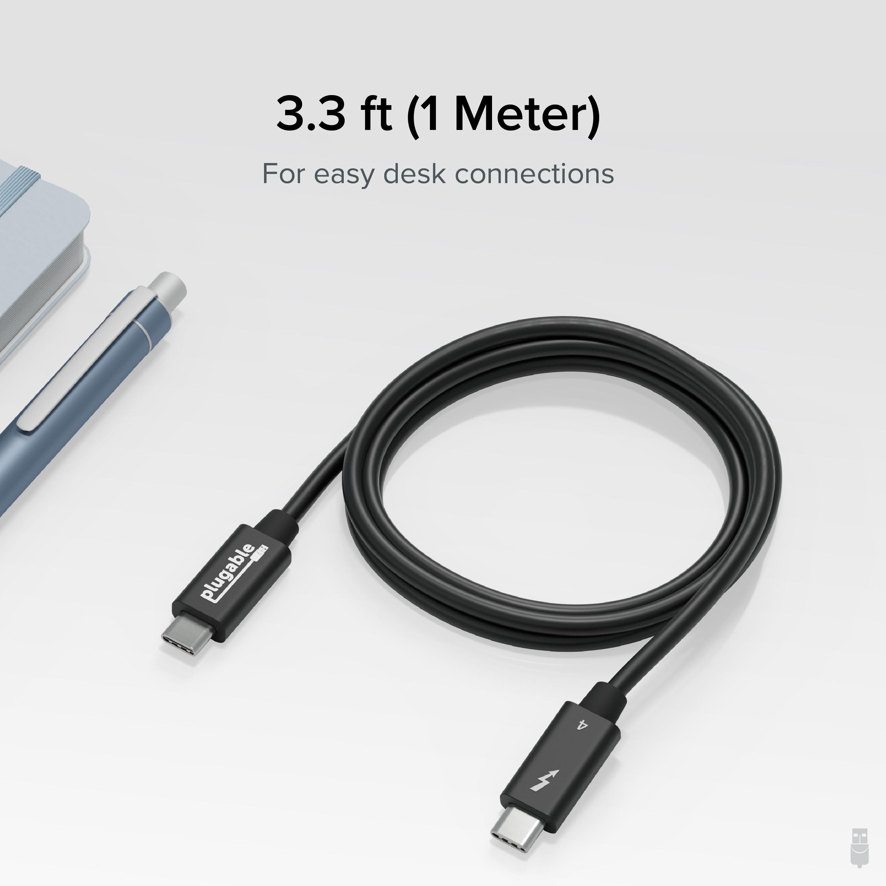 plugable-thunderbolt-4-240w-epr-cable-3-3ft-1m image 5
