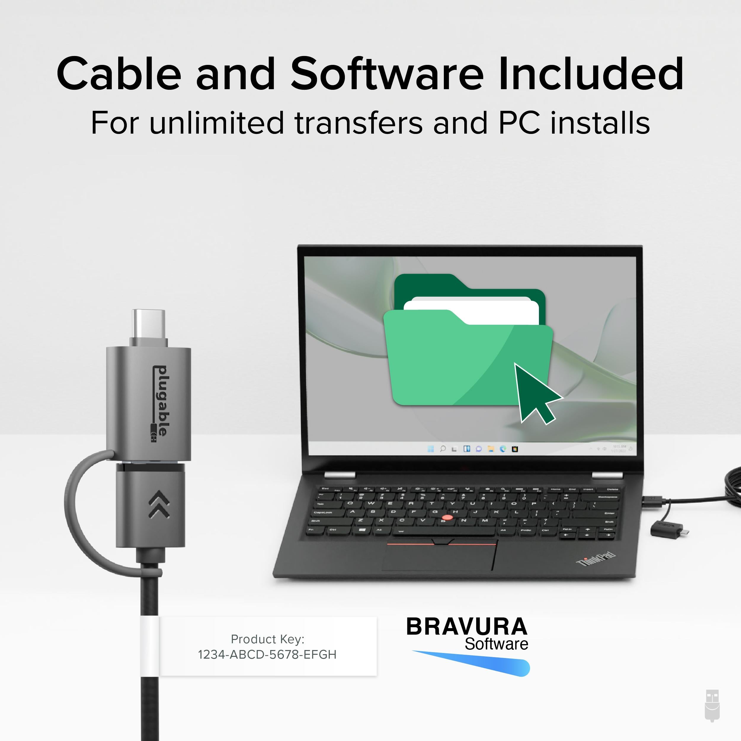 plugable-usb-data-transfer-cable-with-usb-c-adapters-6-6ft image 5