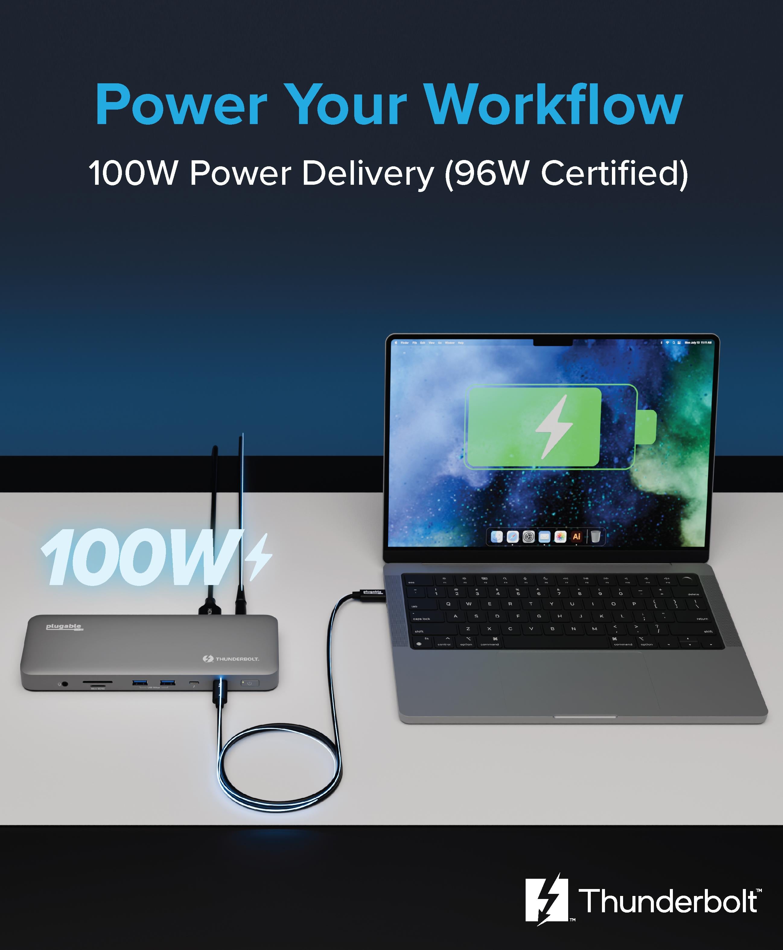 plugable-tbt-udm-thunderbolt-4-dock-for-m4-macbook-air-pro-13-in-1-with-100w-cha image 5