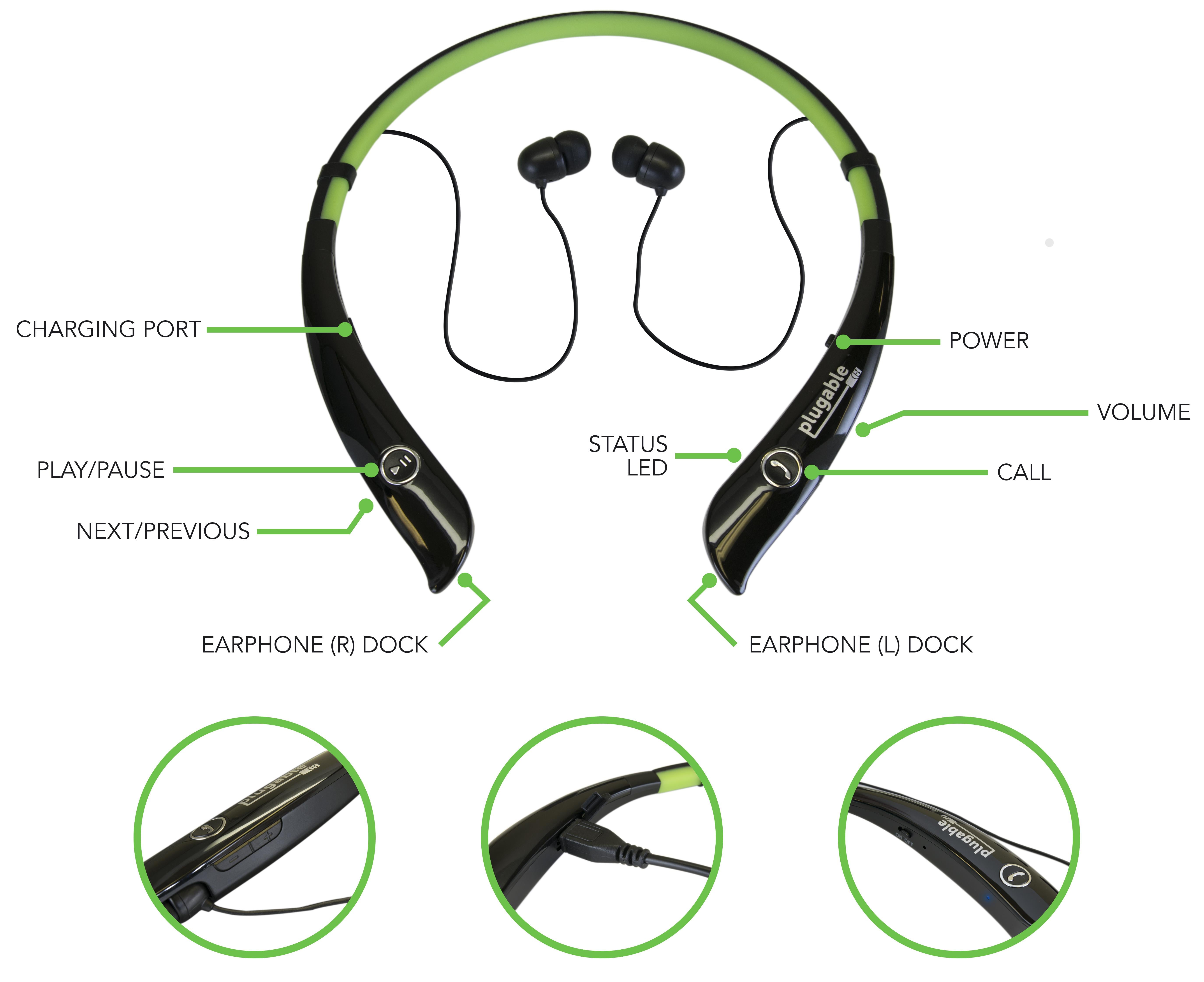 plugable-bluetooth-wireless-flexible-neckband-headset image 5